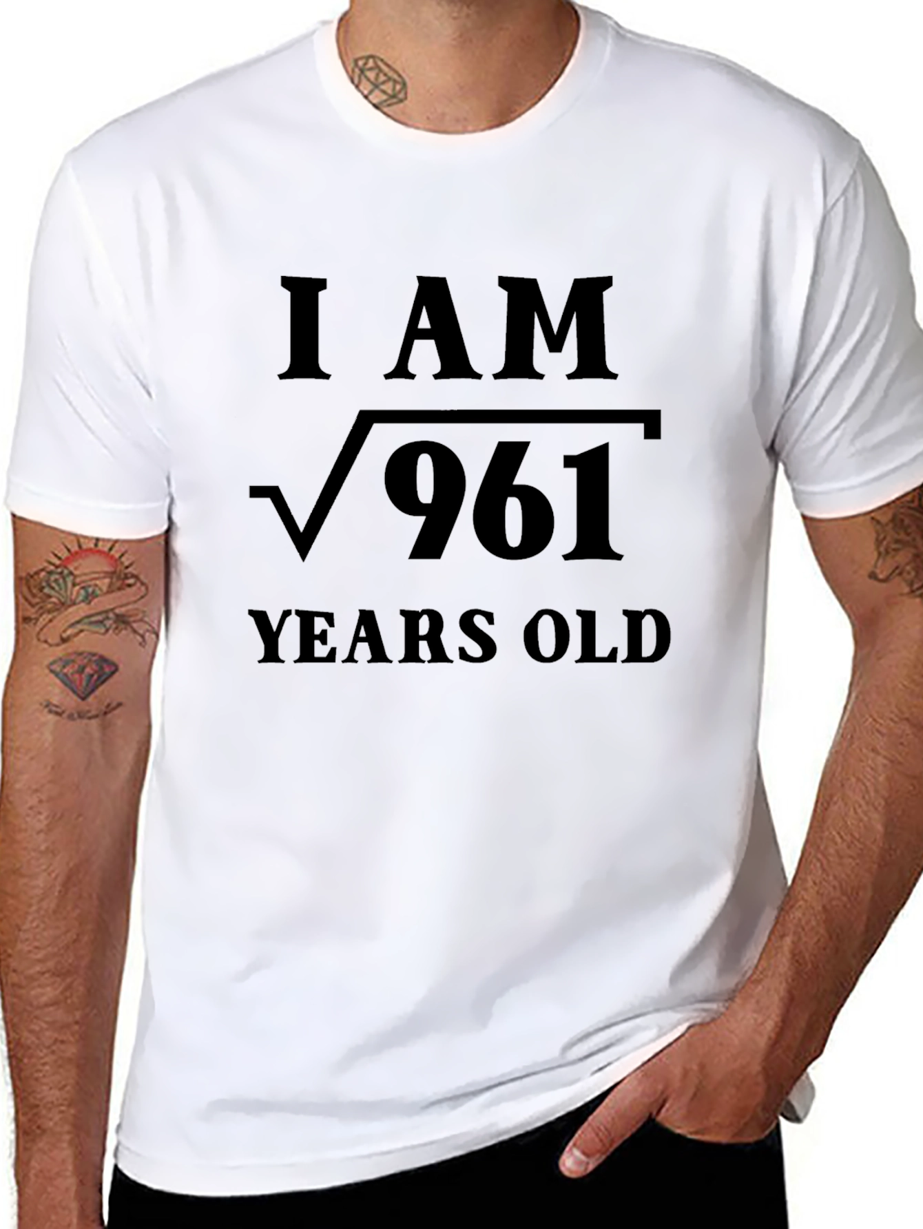 I am √961 Years Old Black T-Shirt