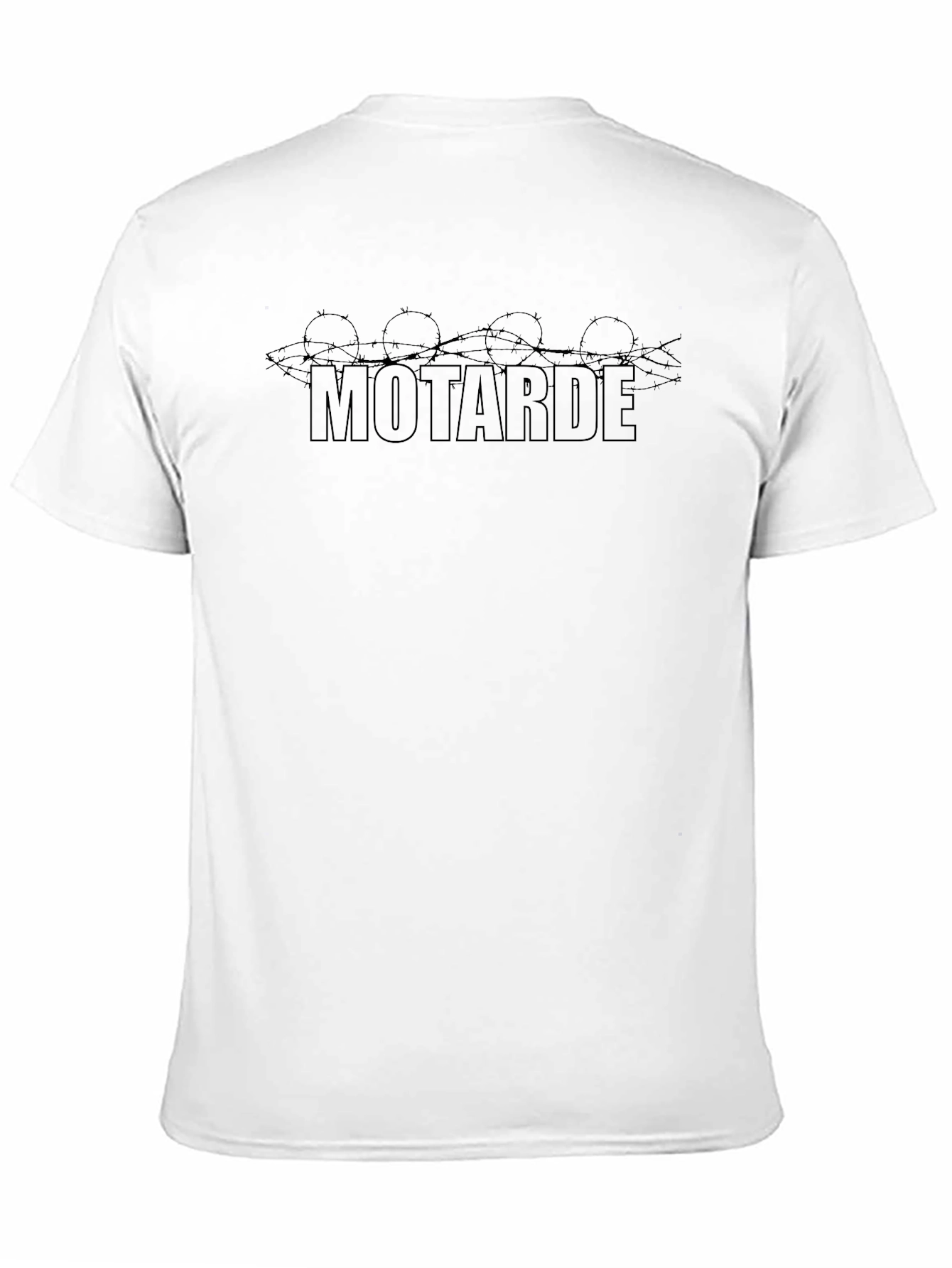 Motarde Barbed Wire Graphic Tee - Black Casual Shirt