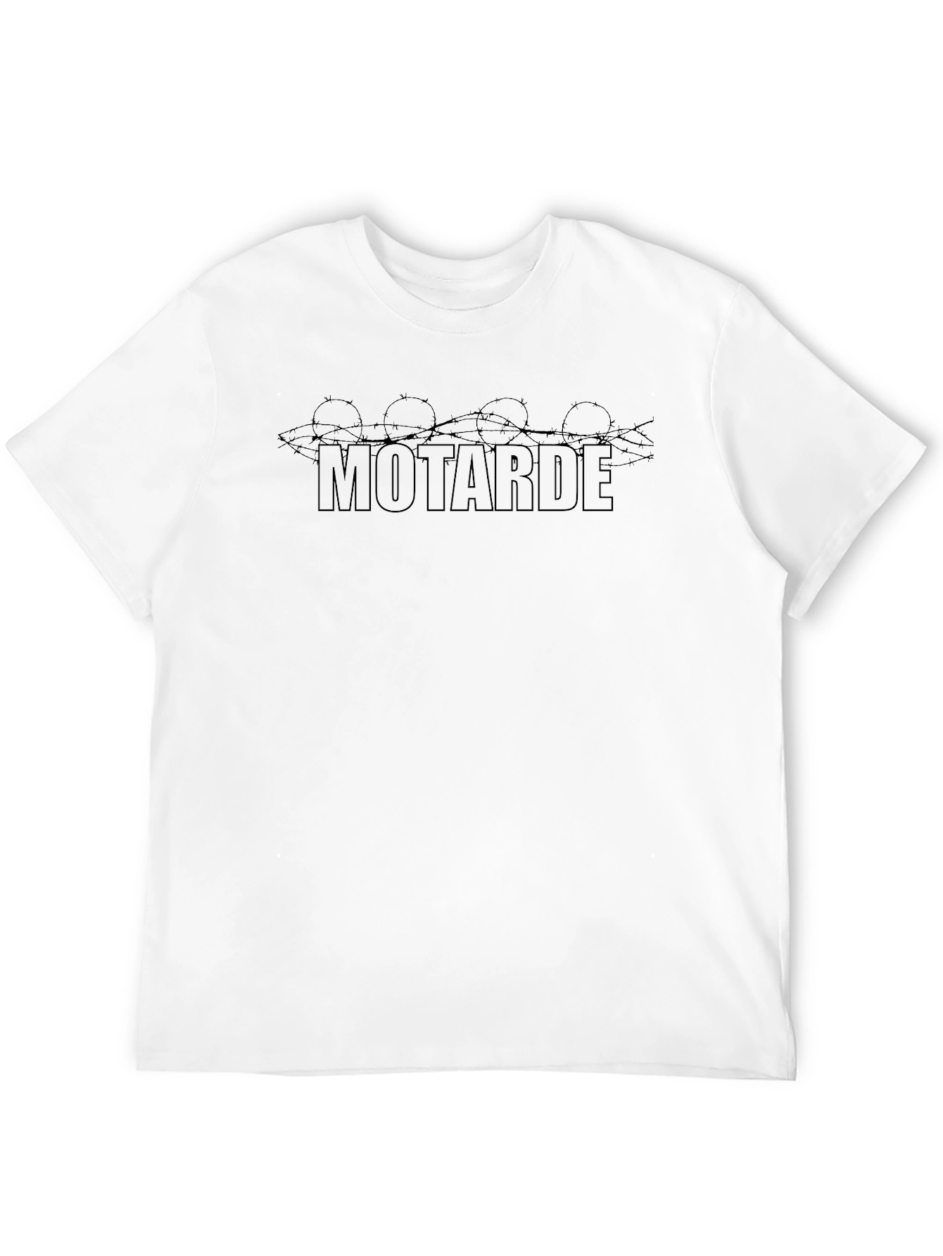 Motarde Barbed Wire Graphic Tee - Black Casual Shirt