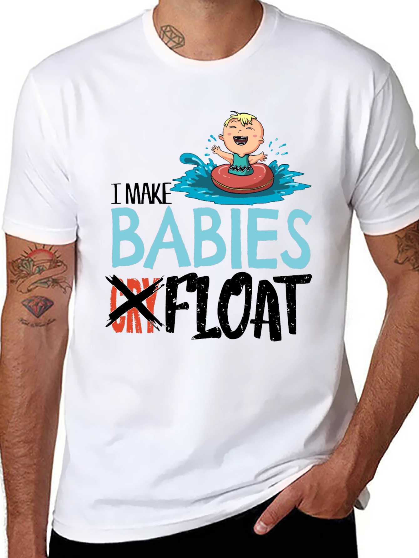 I Make Babies Float Funny T-Shirt