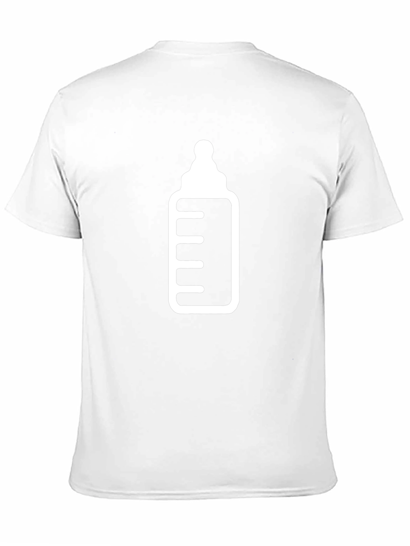 Baby Bottle Graphic Tee - Black Cotton T-Shirt
