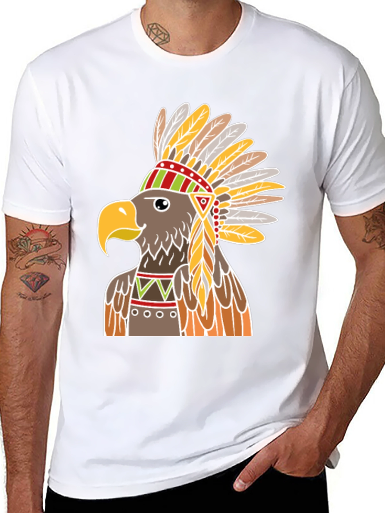Native American Eagle Headdress T-Shirt