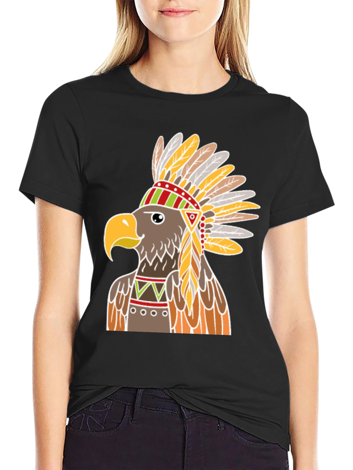 Native American Eagle Headdress T-Shirt
