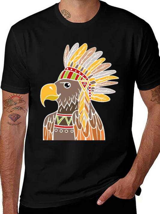 Native American Eagle Headdress T-Shirt