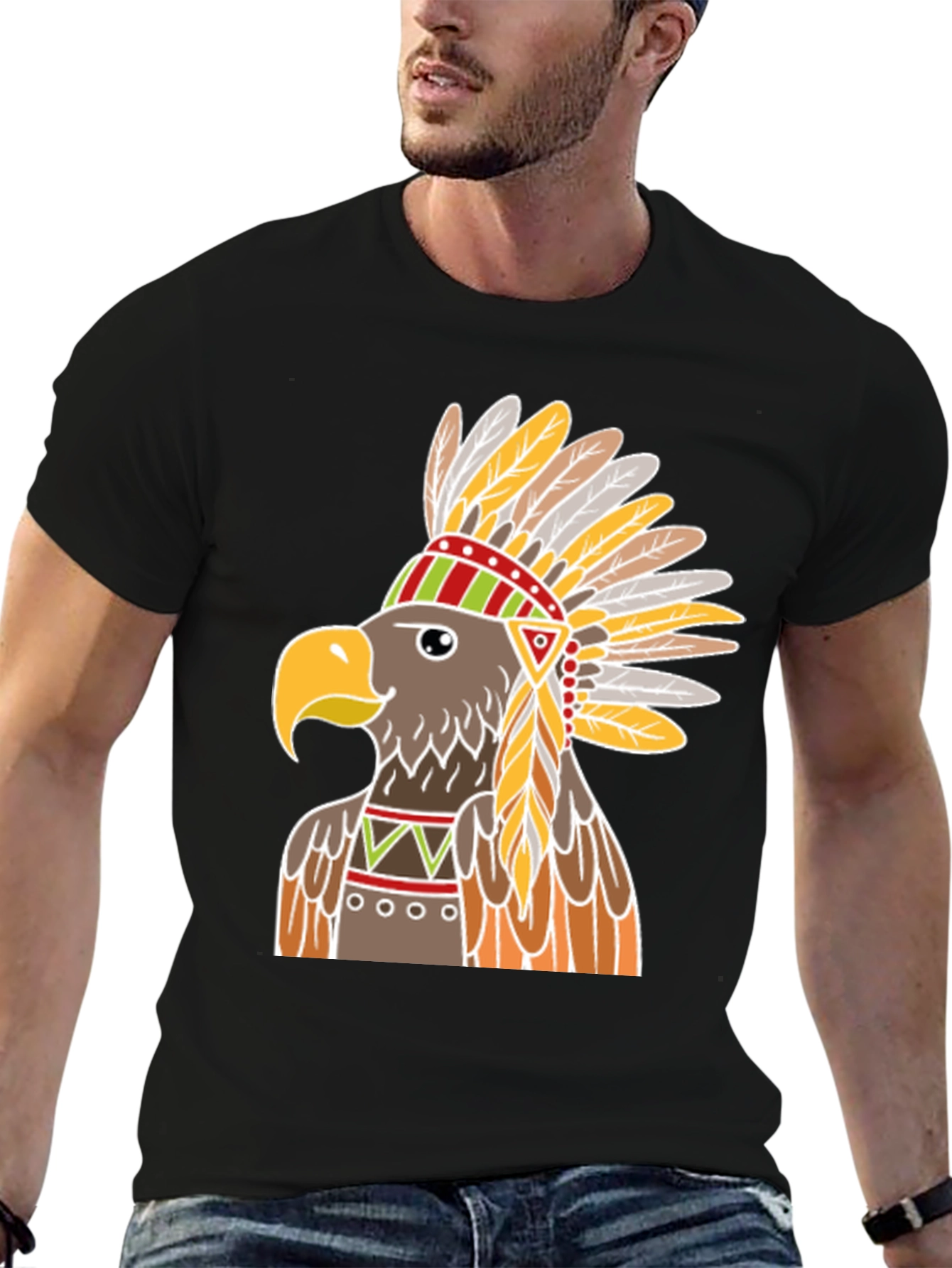 Native American Eagle Headdress T-Shirt
