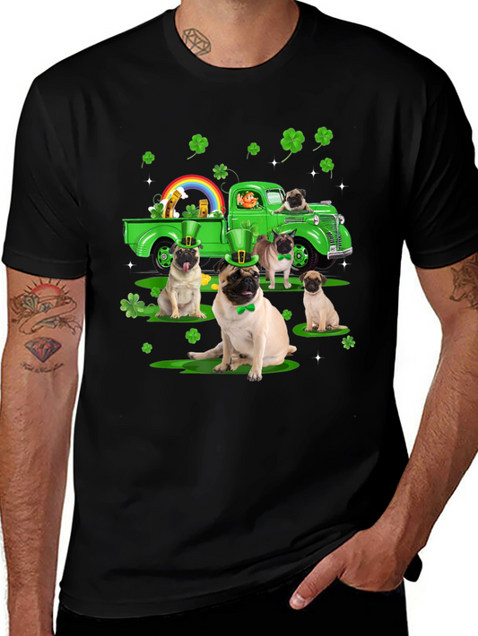 St. Patricks Day Pug Truck Tee