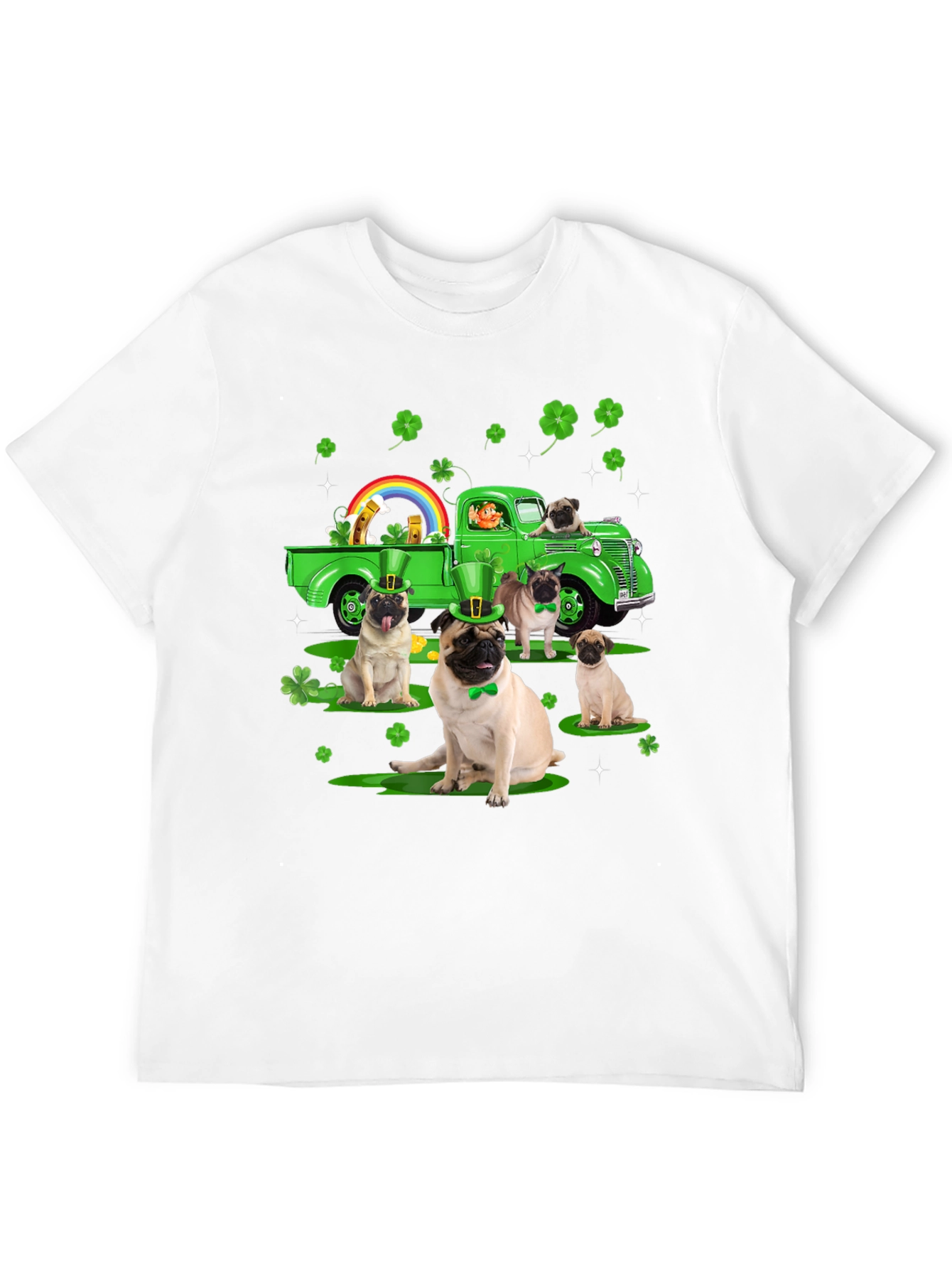 St. Patricks Day Pug Truck Tee