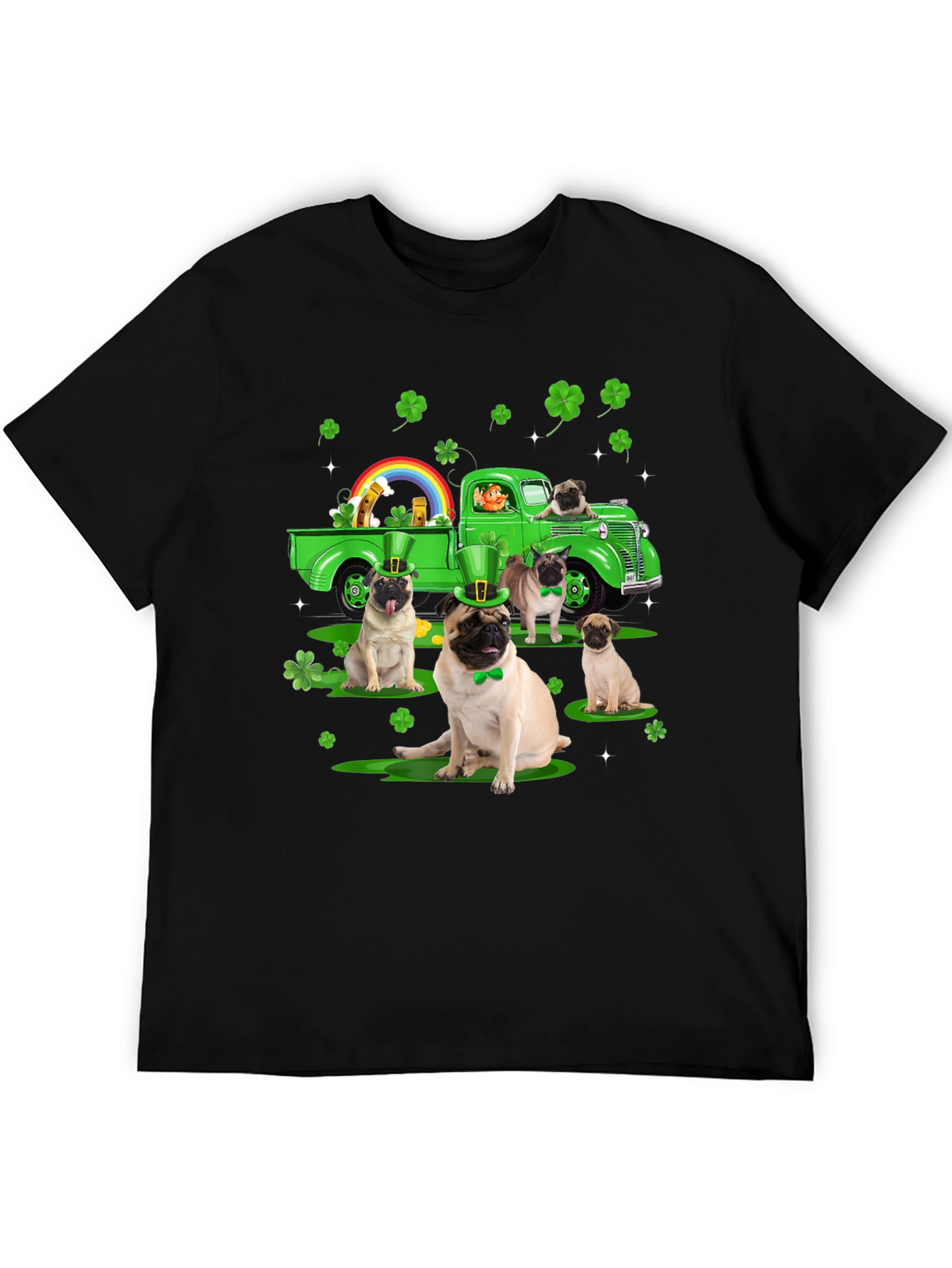 St. Patricks Day Pug Truck Tee