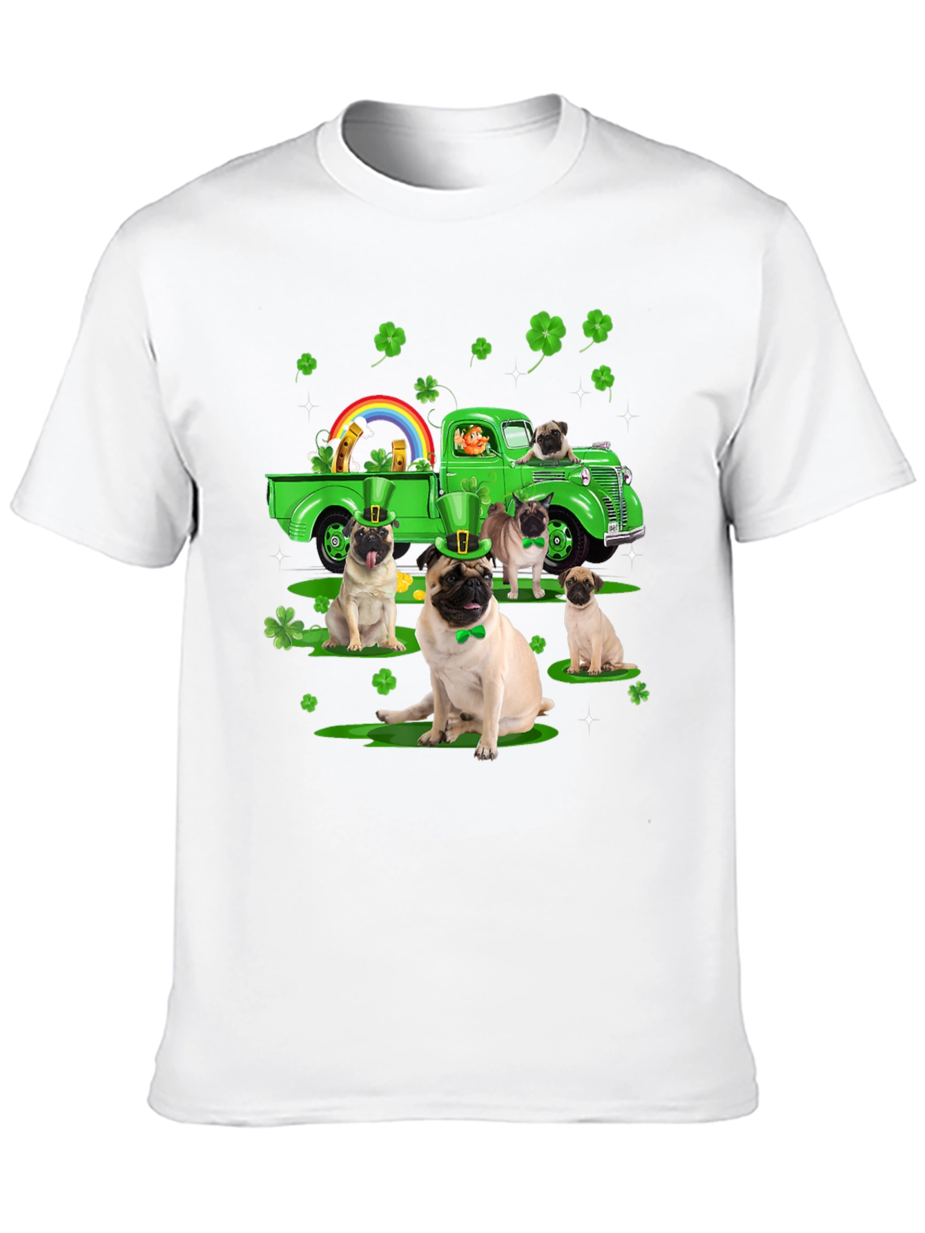 St. Patricks Day Pug Truck Tee
