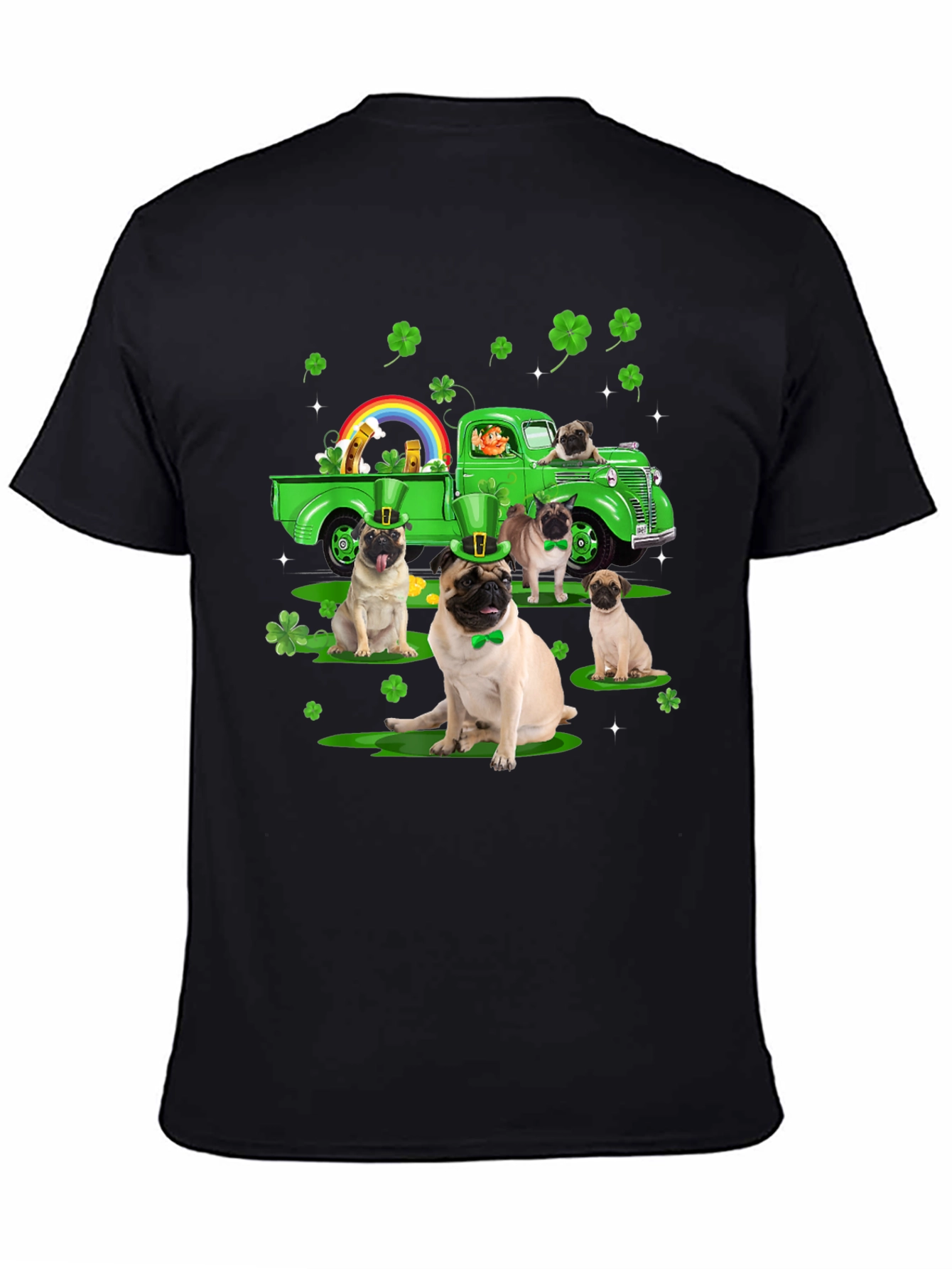 St. Patricks Day Pug Truck Tee