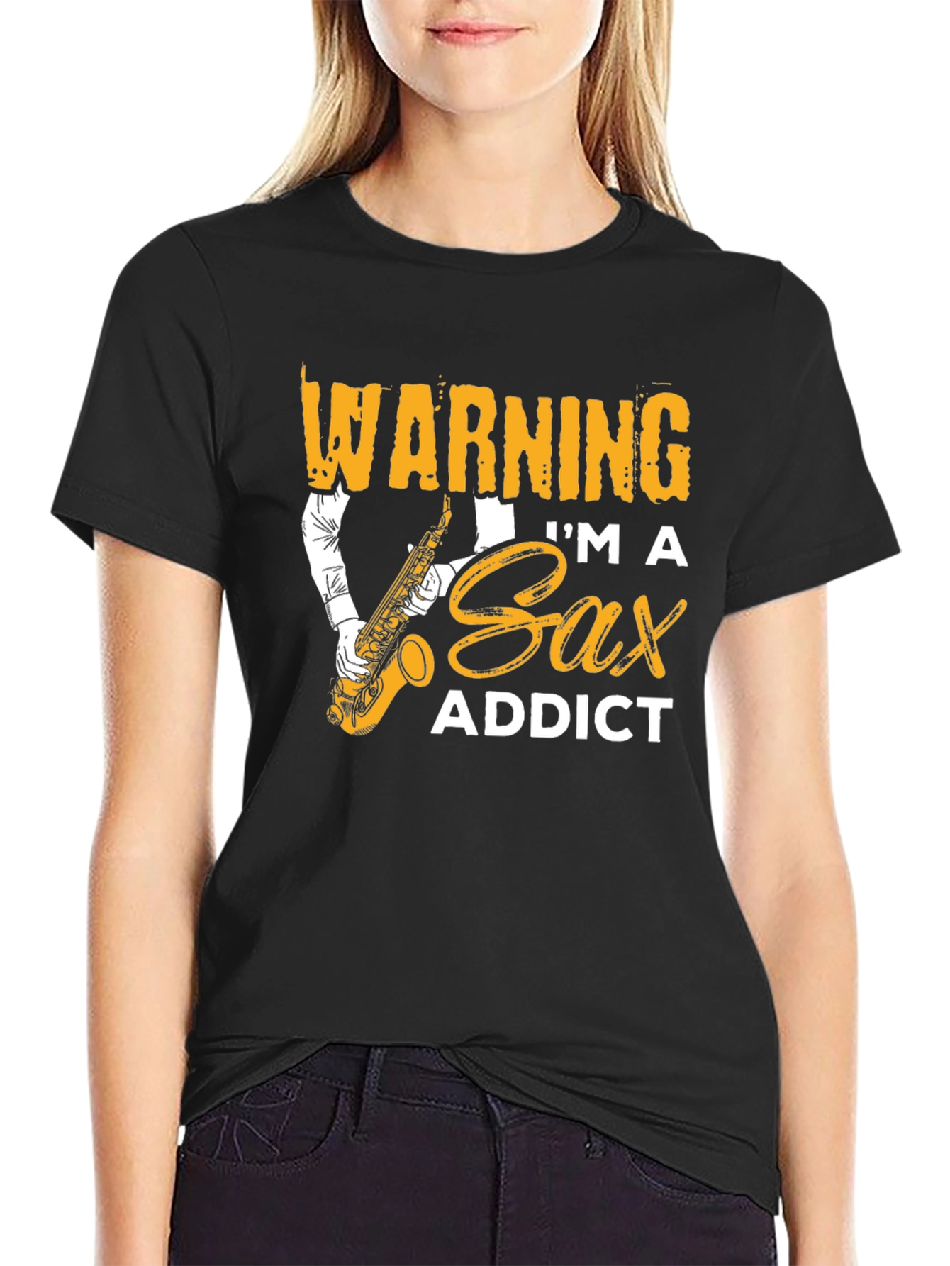 Sax Addict Graphic T-Shirt - Musician Tee