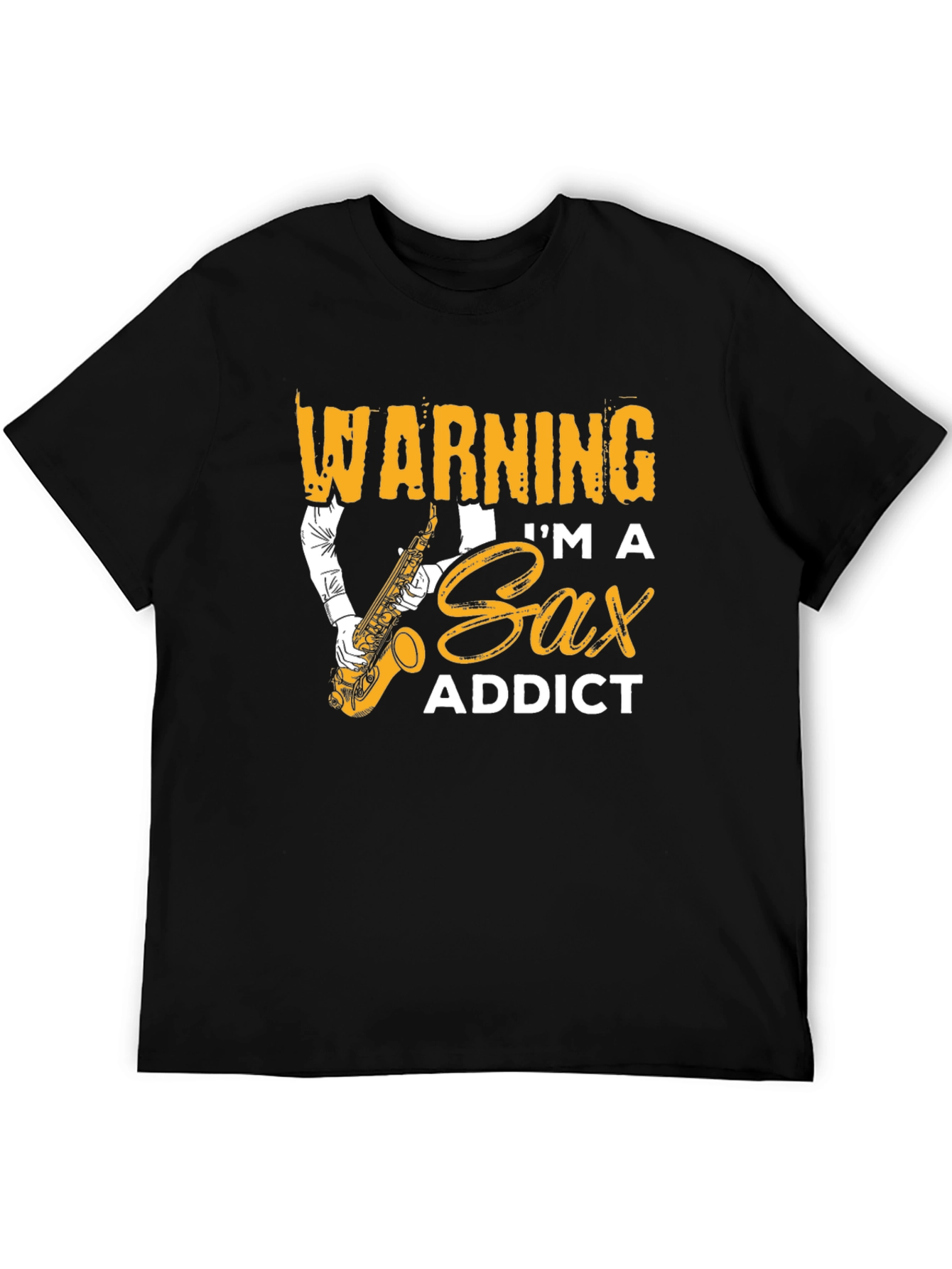 Sax Addict Graphic T-Shirt - Musician Tee