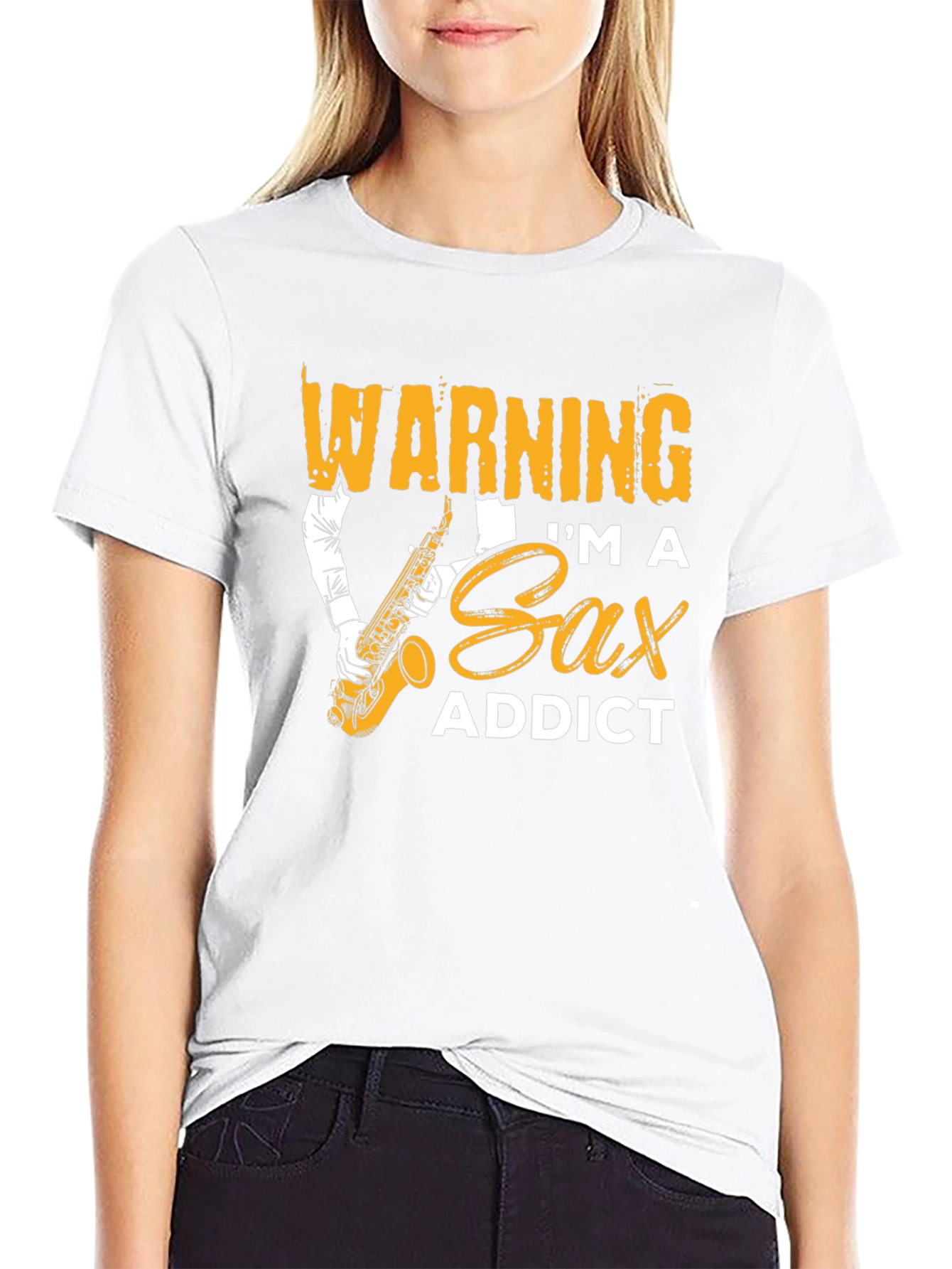 Sax Addict Graphic T-Shirt - Musician Tee