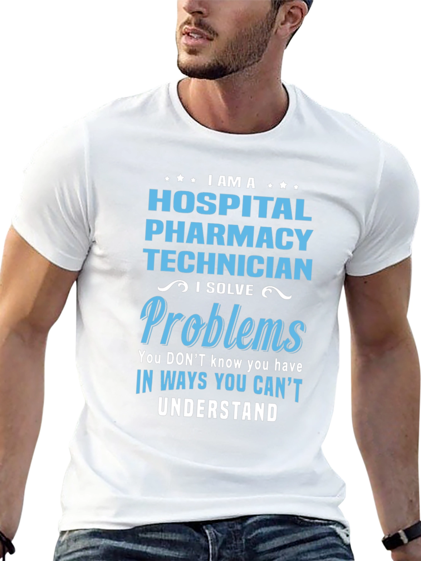 Hospital Pharmacy Technician T-Shirt - Problem Solver