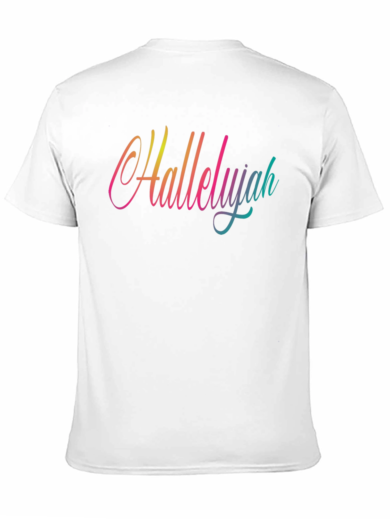 Hallelujah Gradient Graphic Tee - Black