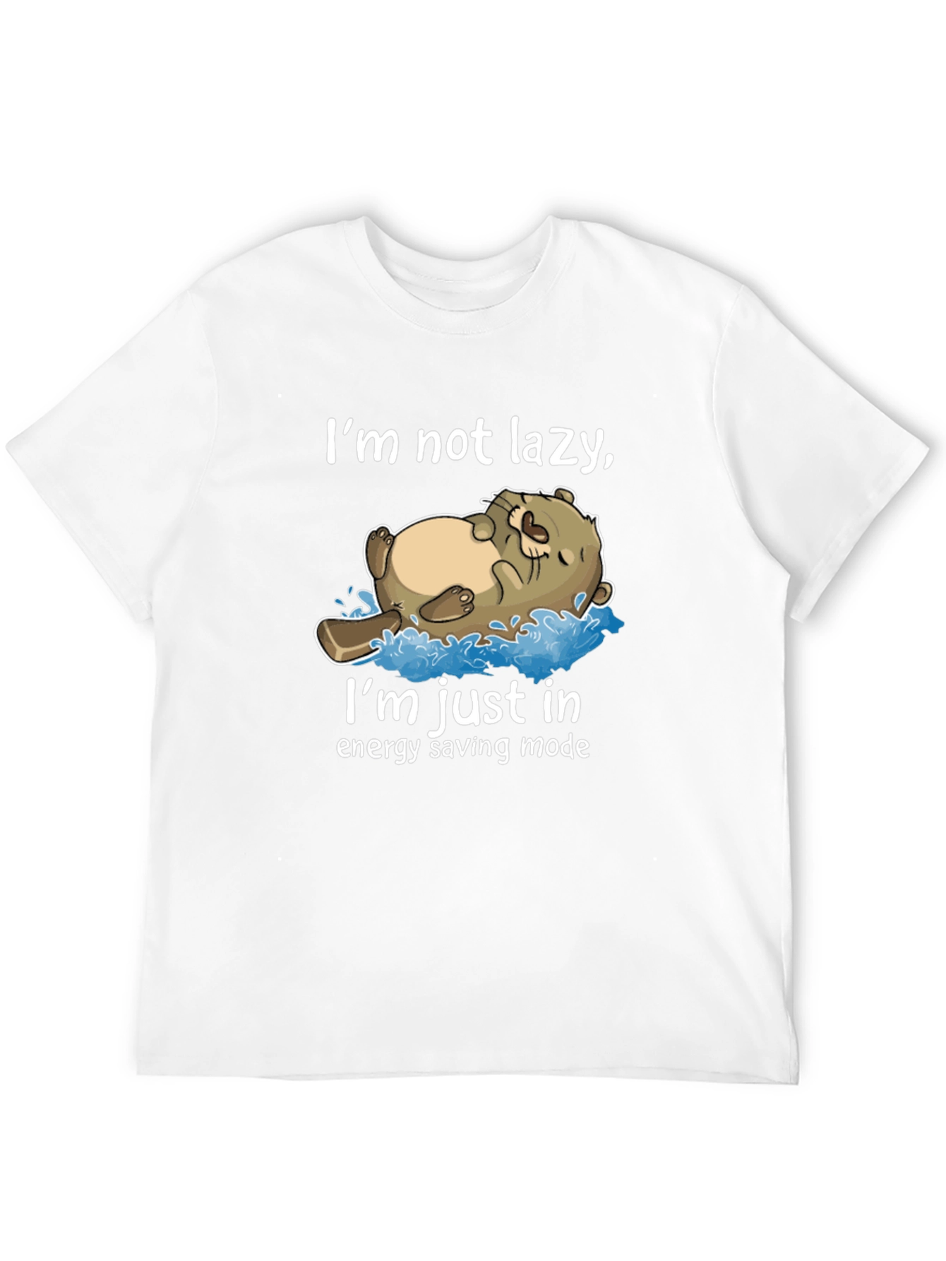 Lazy Otter Energy Saving Mode T-Shirt