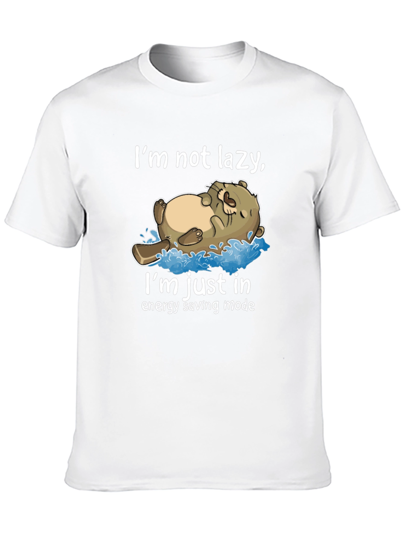Lazy Otter Energy Saving Mode T-Shirt