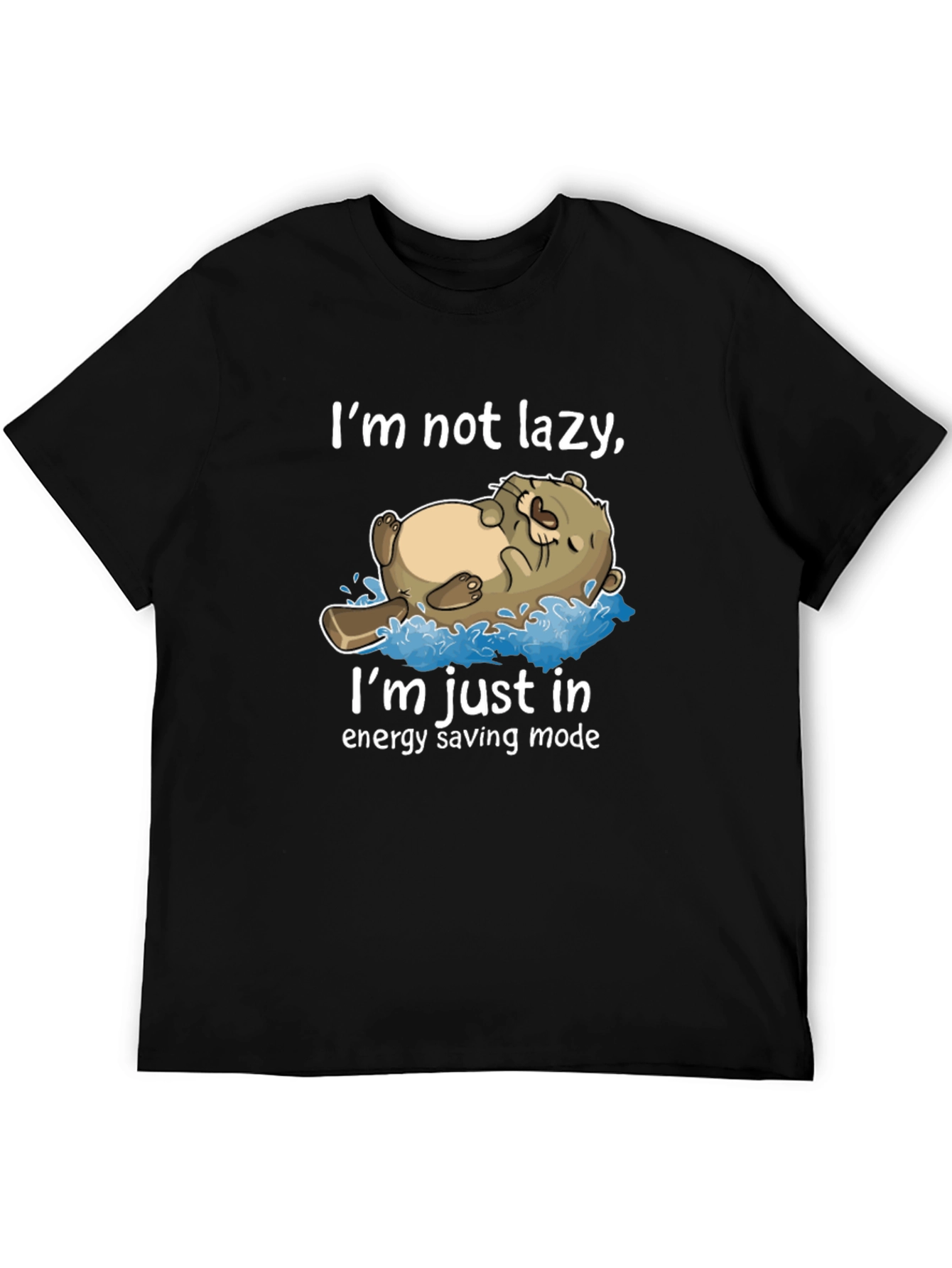 Lazy Otter Energy Saving Mode T-Shirt