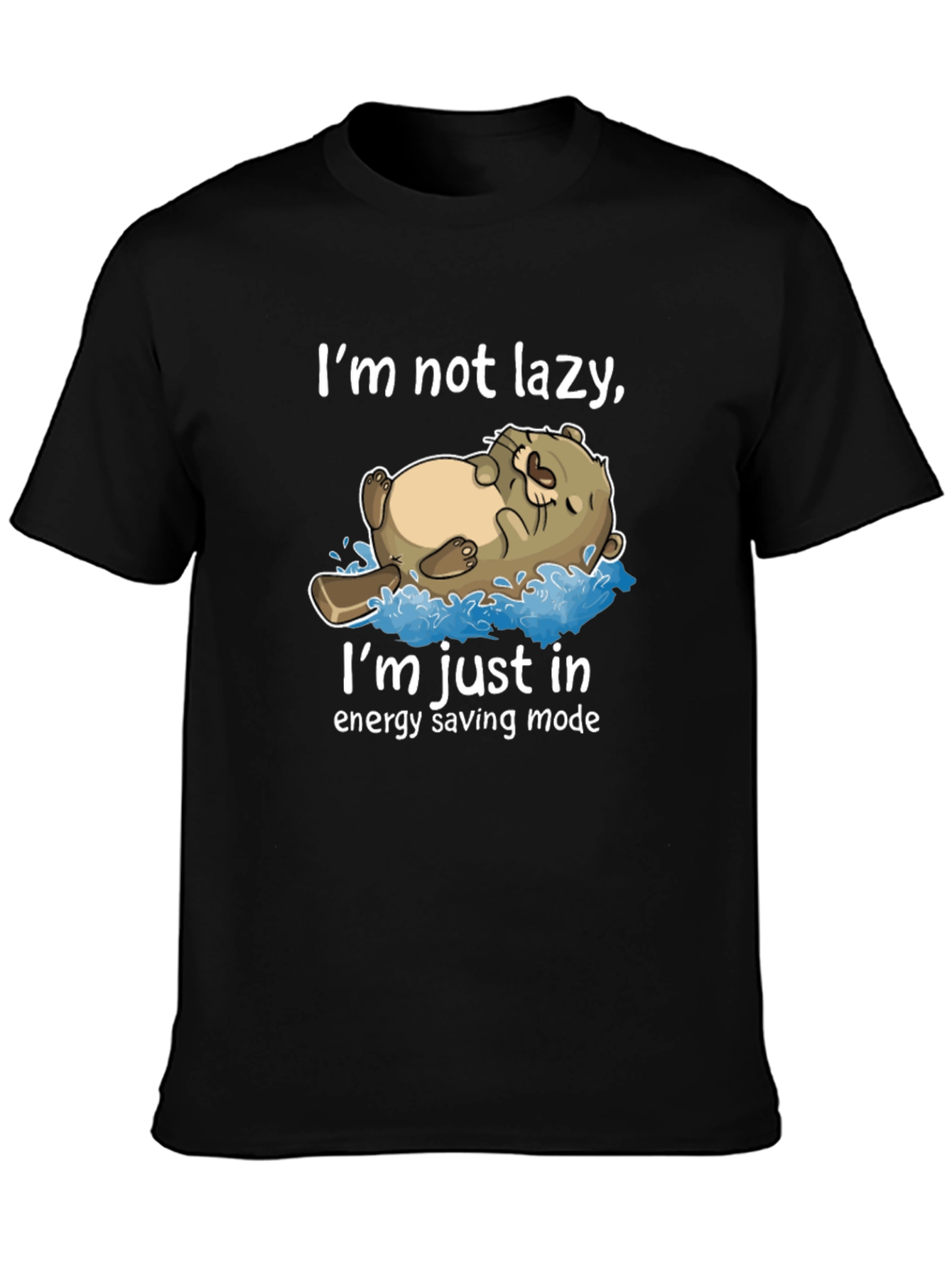 Lazy Otter Energy Saving Mode T-Shirt