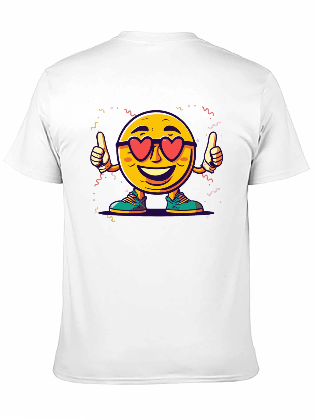 Cool Emoji Heart Eyes Graphic T-Shirt