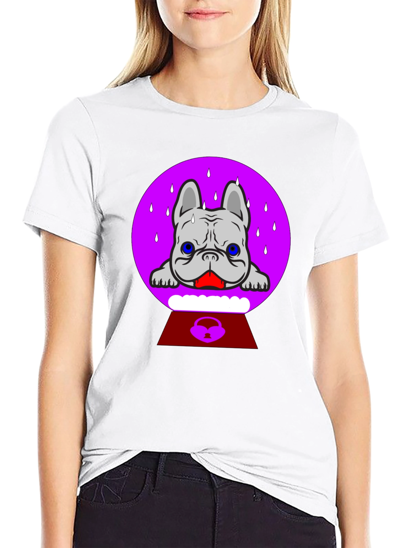 Sweating Bulldog Graphic Tee - Comfort & Style
