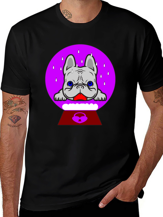 Sweating Bulldog Graphic Tee - Comfort & Style