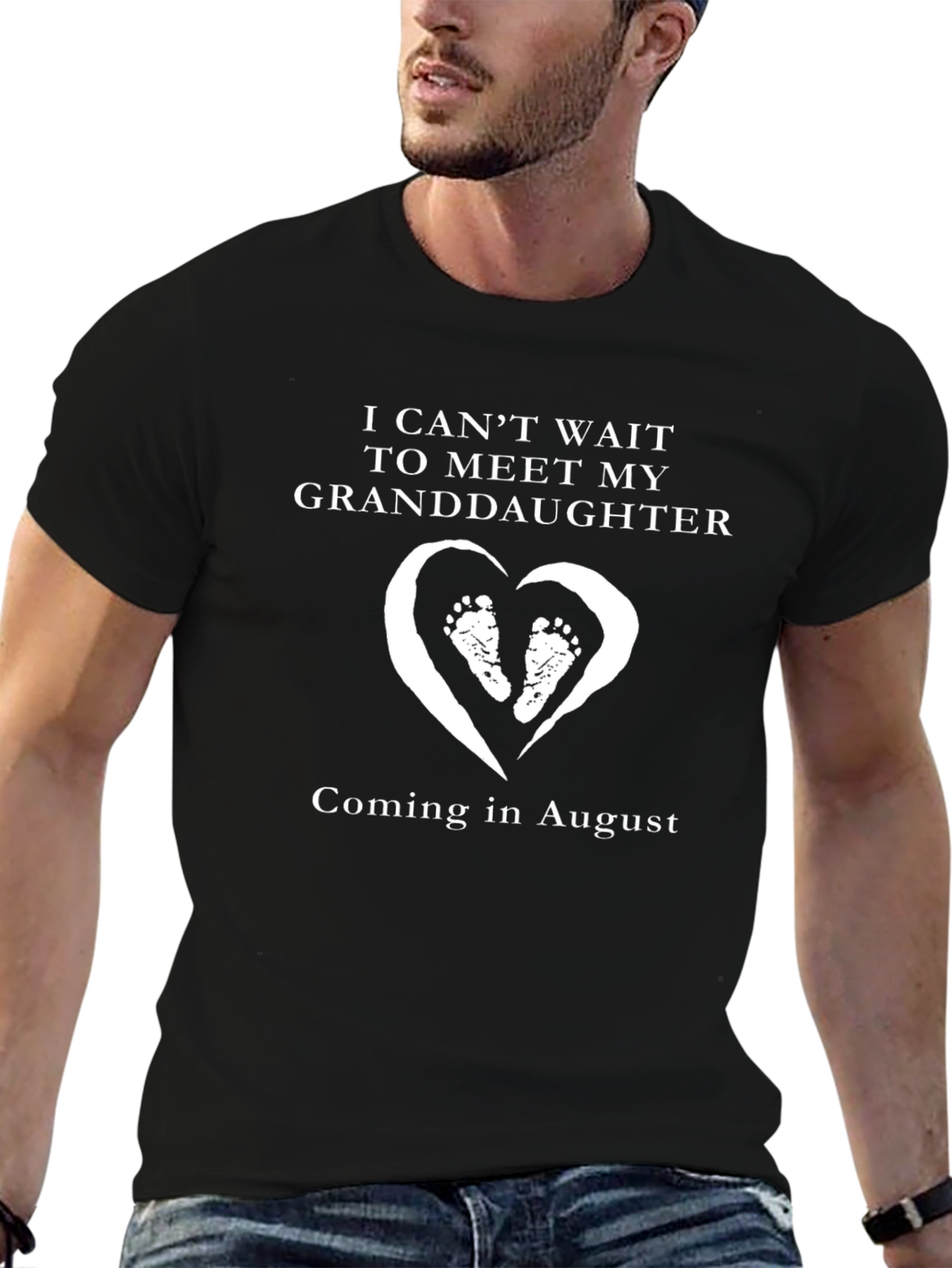 Granddaughter Announcement T-Shirt - August