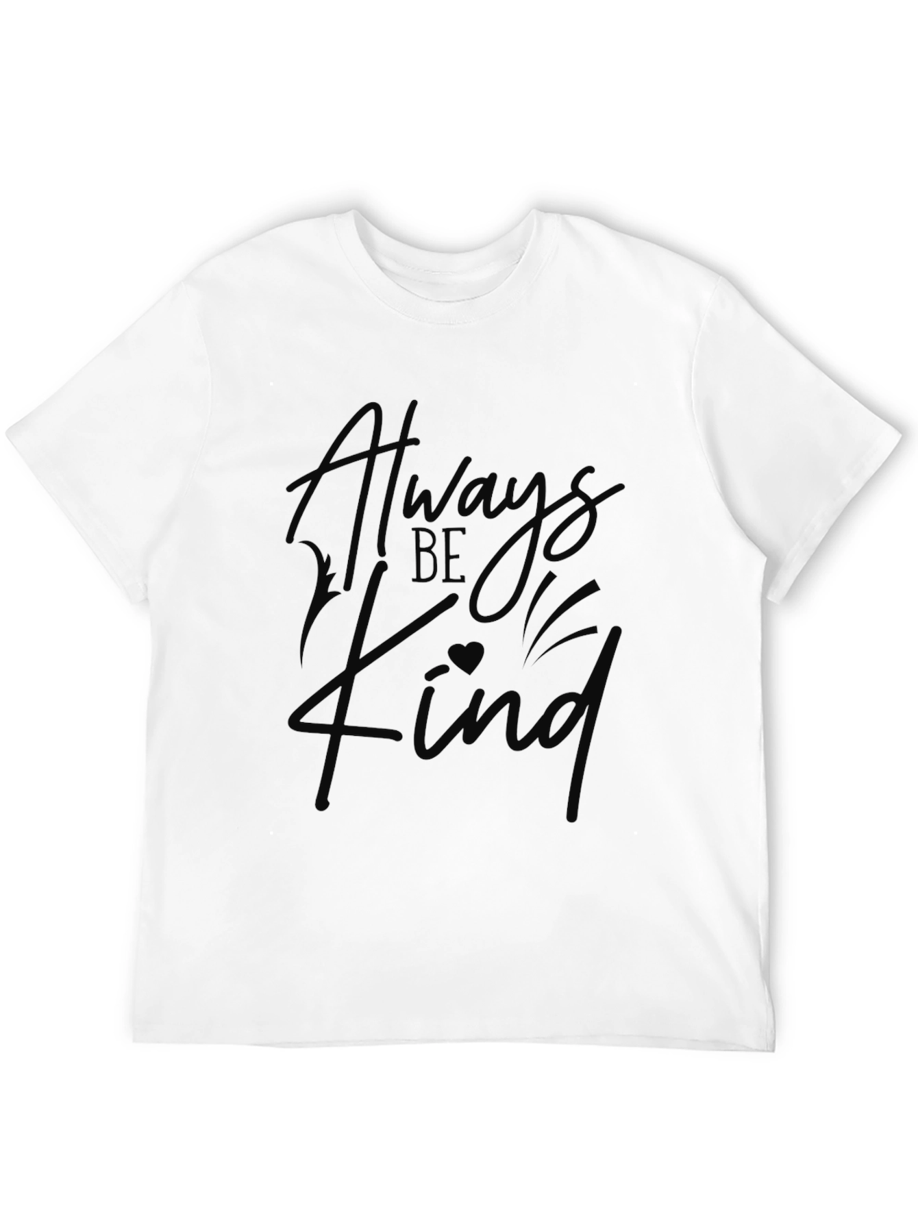 Always Be Kind Graphic Black T-Shirt