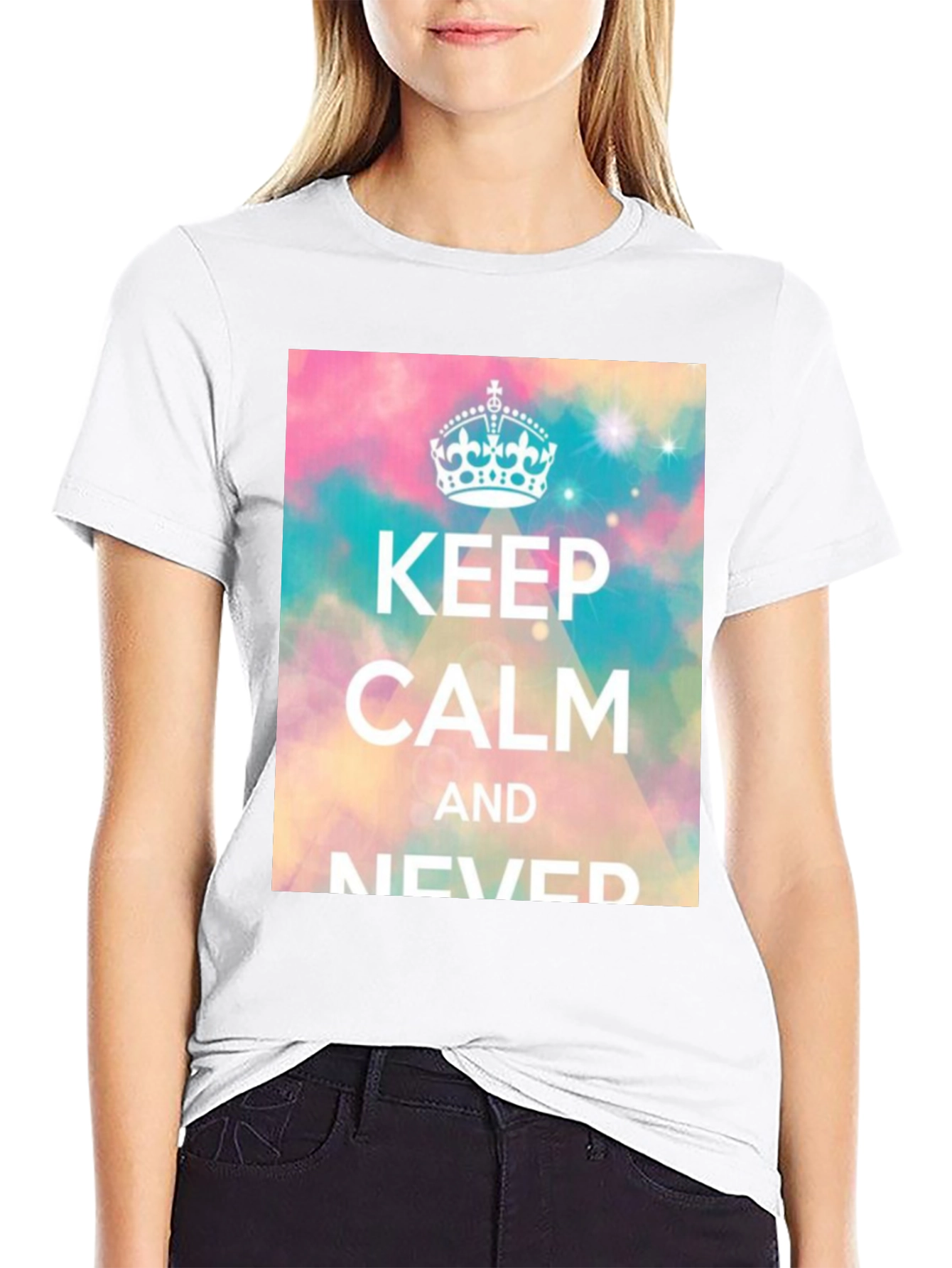Keep Calm Novelty Graphic T-Shirt