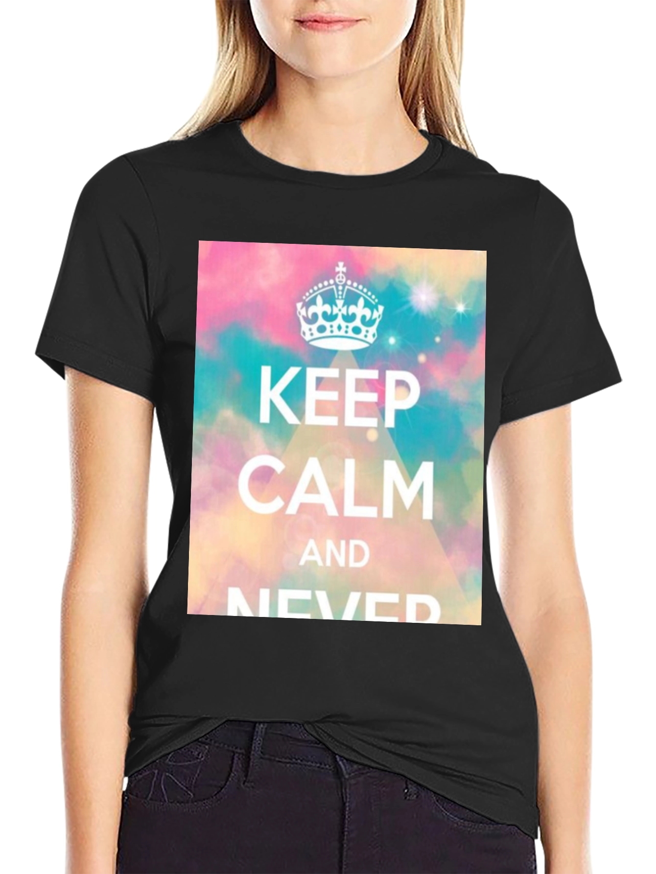 Keep Calm Novelty Graphic T-Shirt