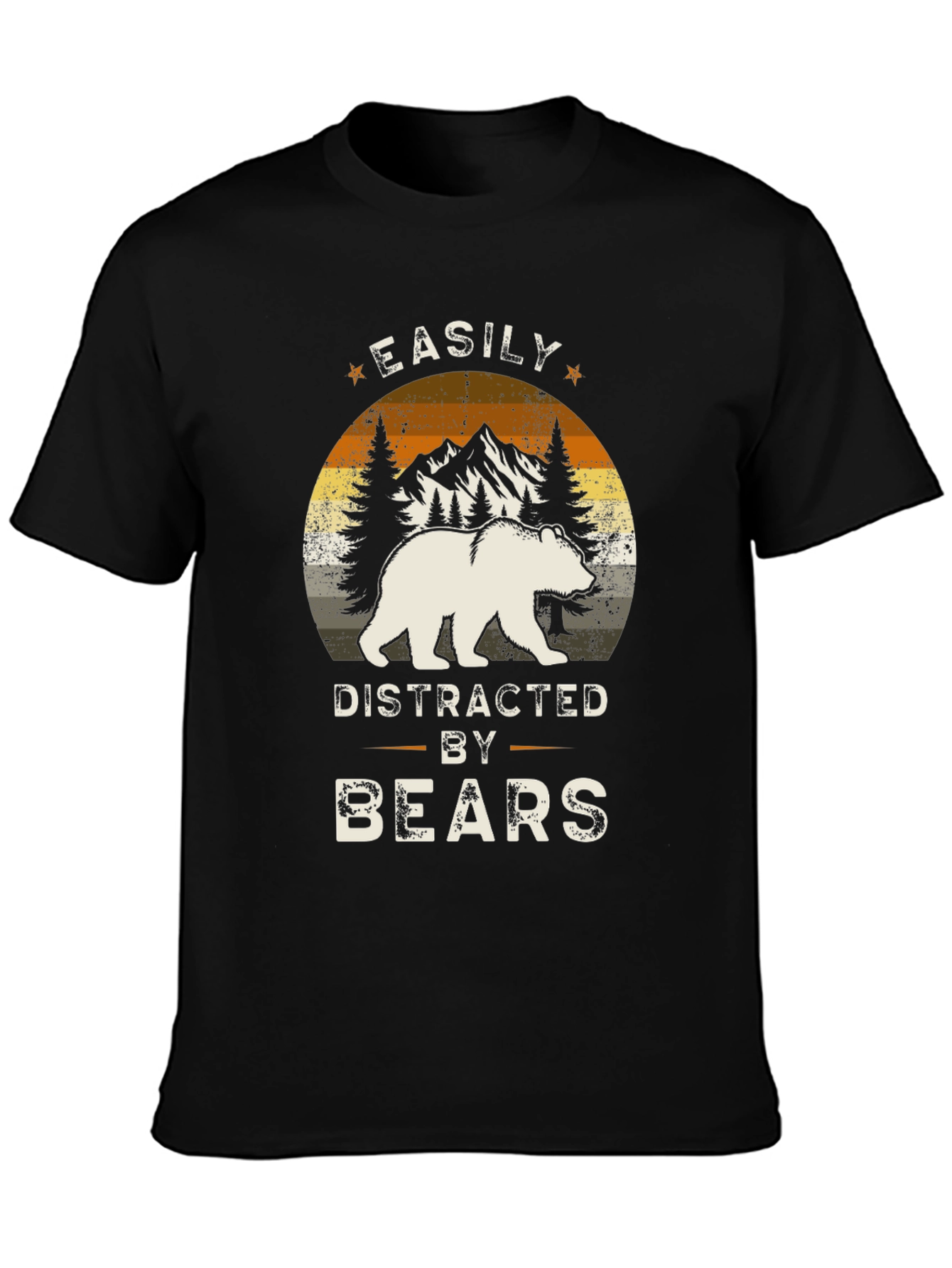 Easily Distracted By Bears Graphic T-Shirt