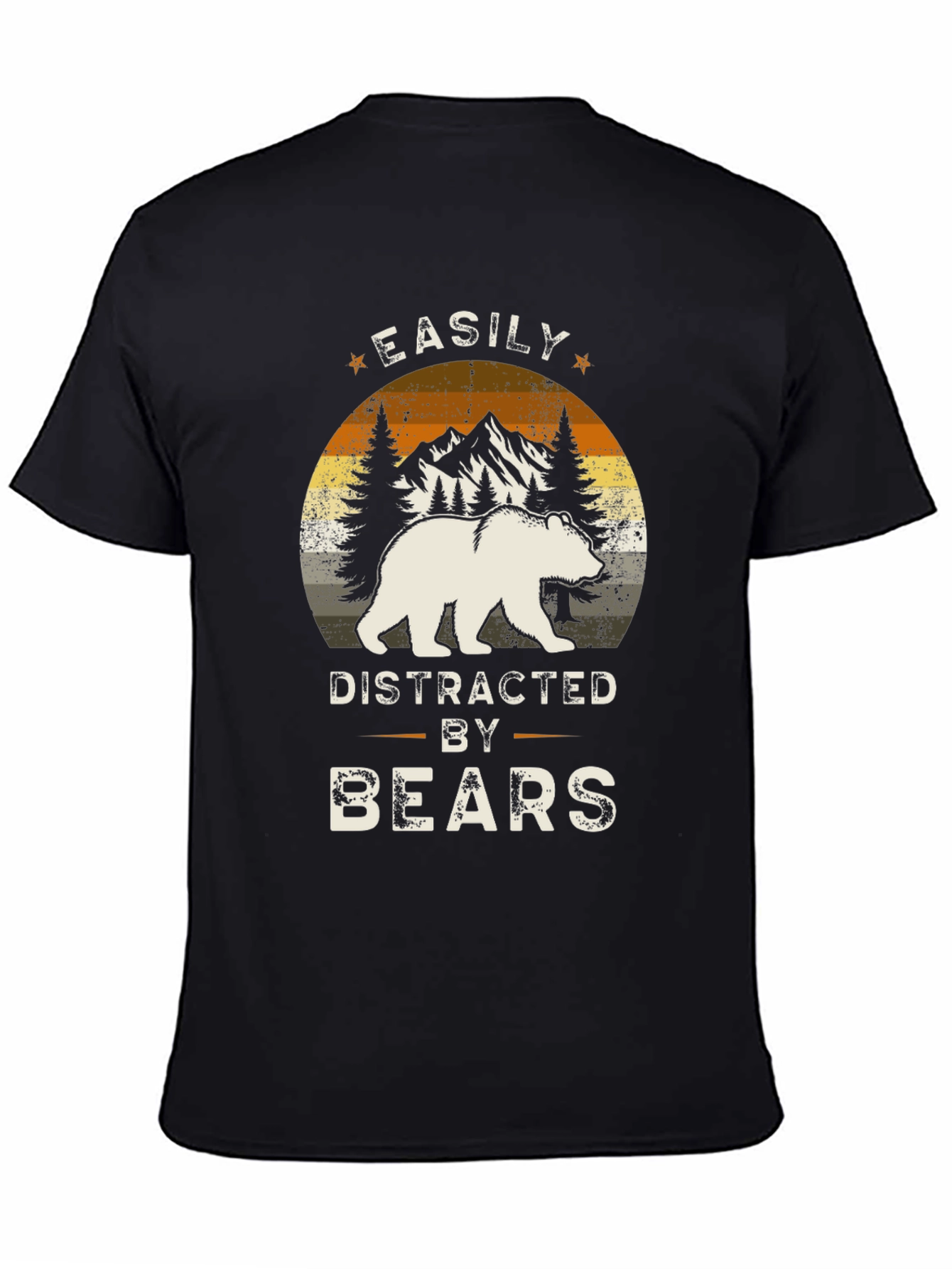 Easily Distracted By Bears Graphic T-Shirt