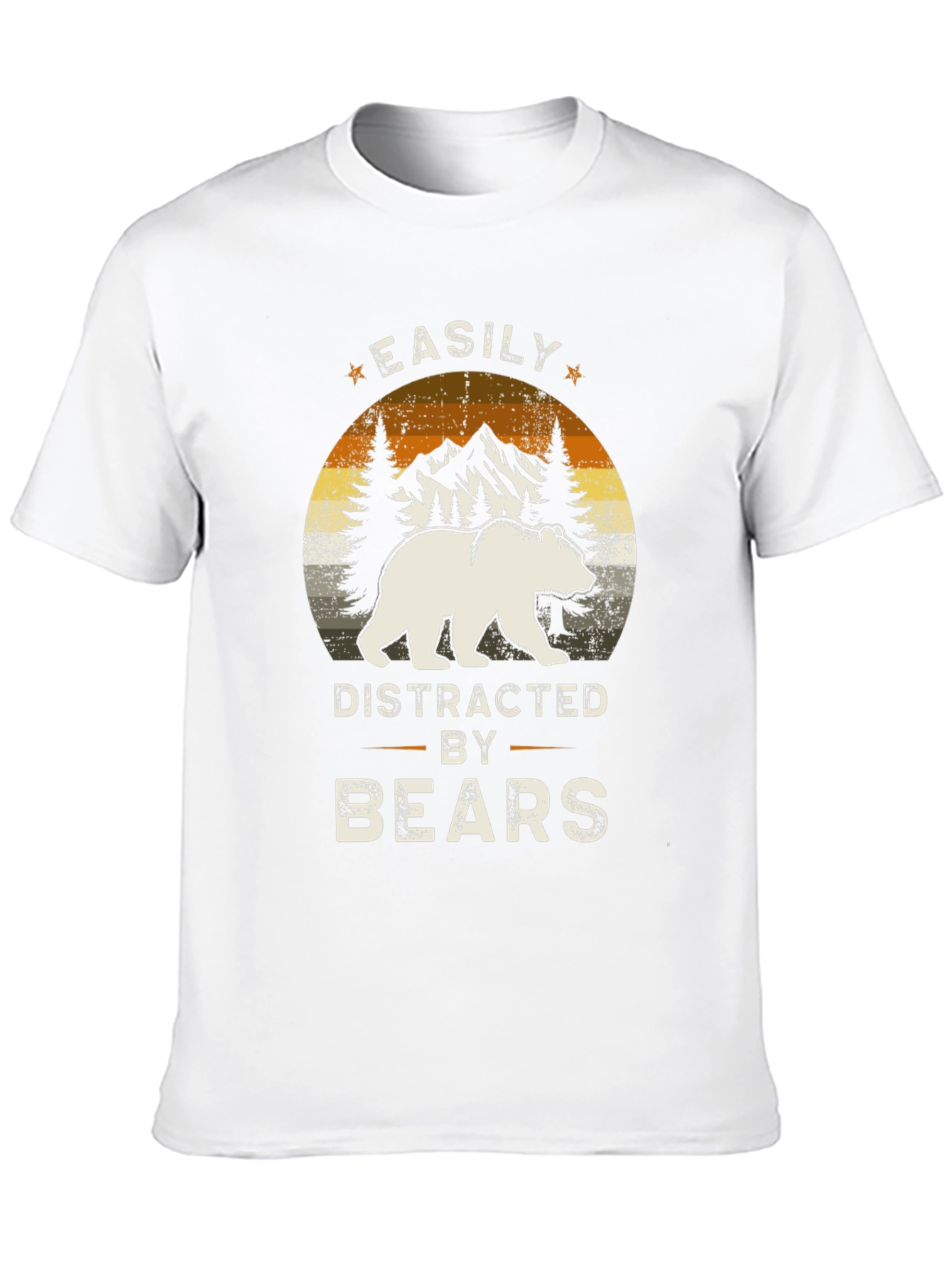 Easily Distracted By Bears Graphic T-Shirt