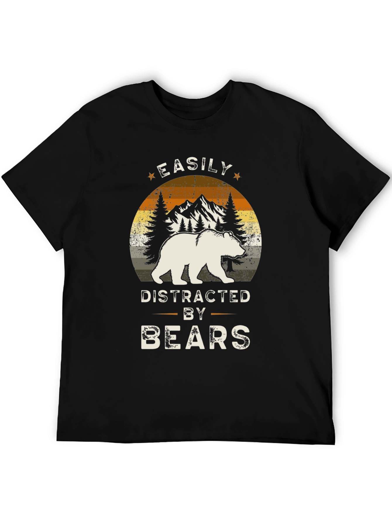 Easily Distracted By Bears Graphic T-Shirt