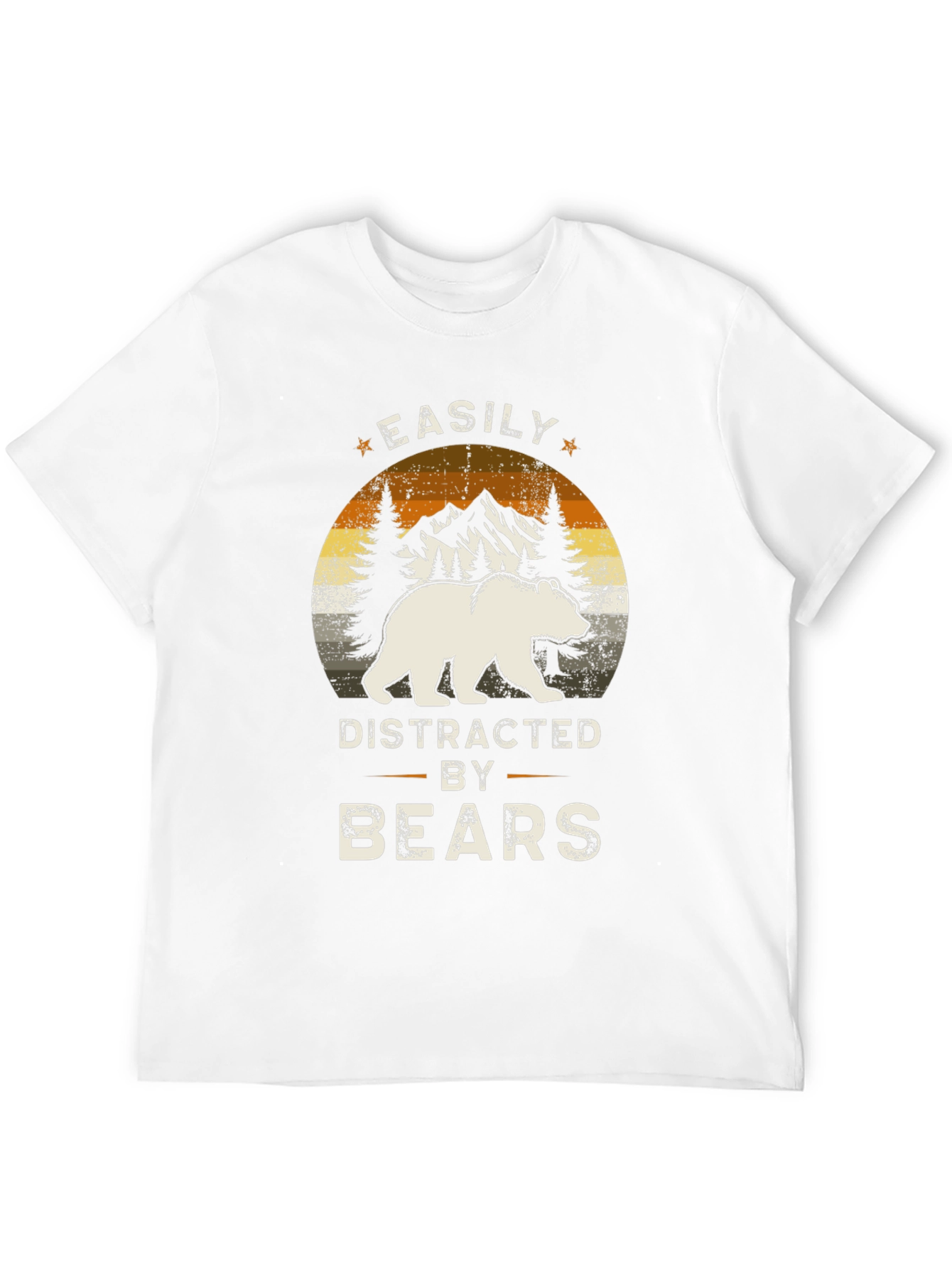Easily Distracted By Bears Graphic T-Shirt