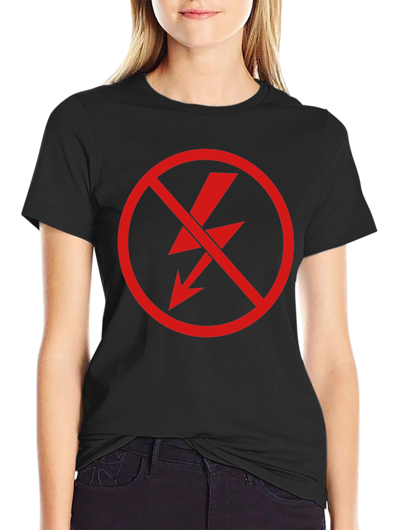 No Power T-Shirt - Graphic Tee - Black