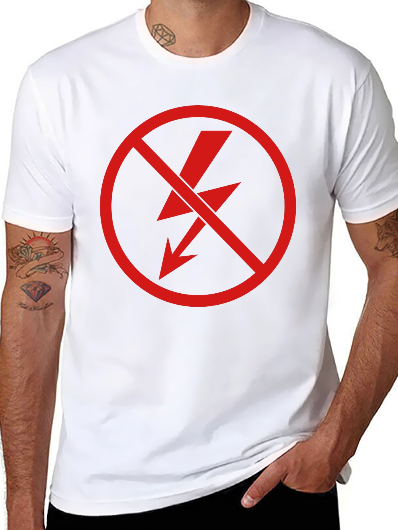 No Power T-Shirt - Graphic Tee - Black