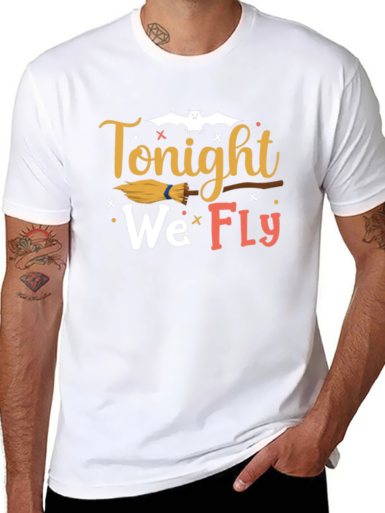 Tonight We Fly Graphic Tee - Halloween Shirt