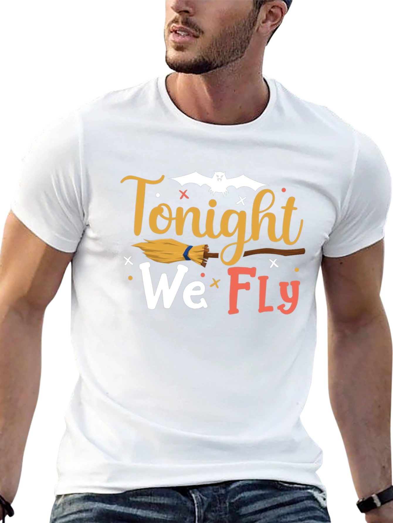 Tonight We Fly Graphic Tee - Halloween Shirt