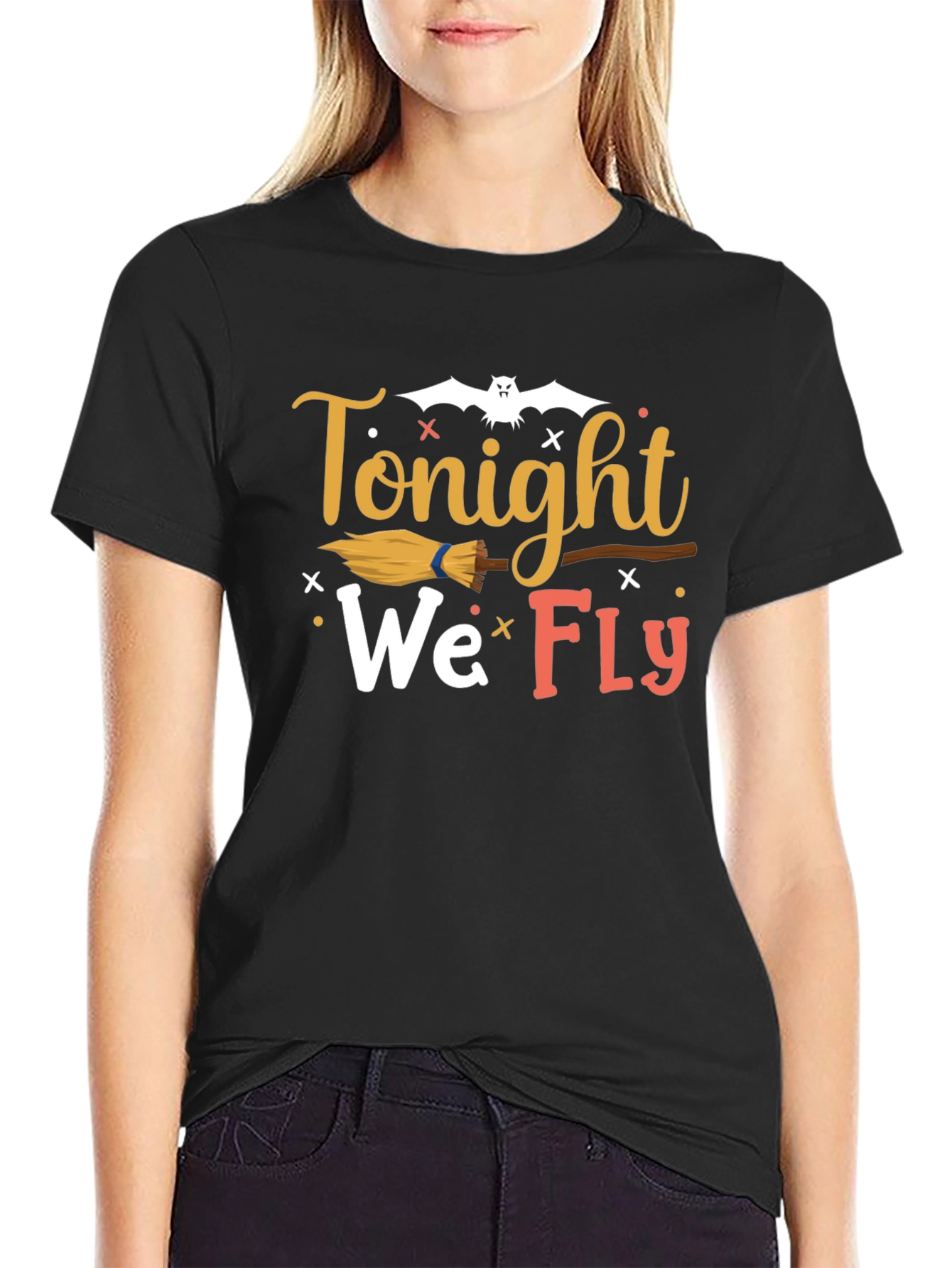 Tonight We Fly Graphic Tee - Halloween Shirt