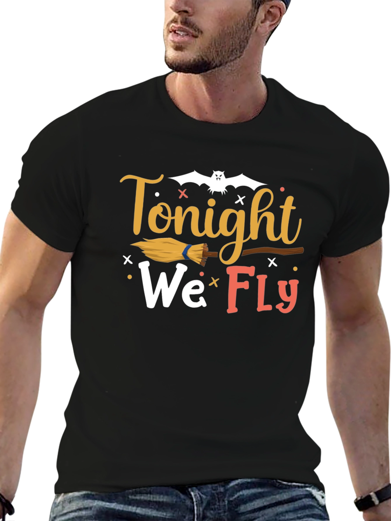 Tonight We Fly Graphic Tee - Halloween Shirt
