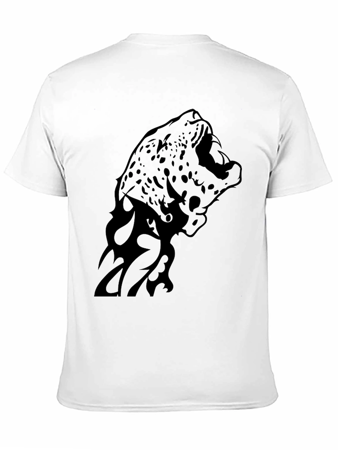 Jaguar Graphic Print T-Shirt - Black