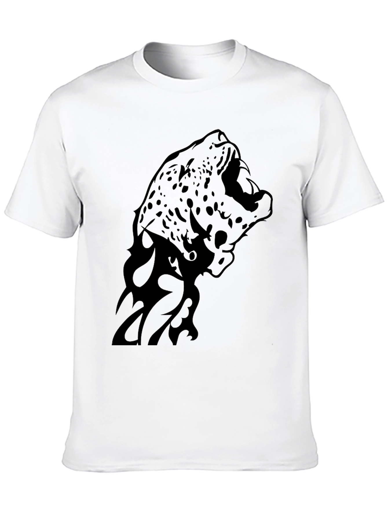 Jaguar Graphic Print T-Shirt - Black