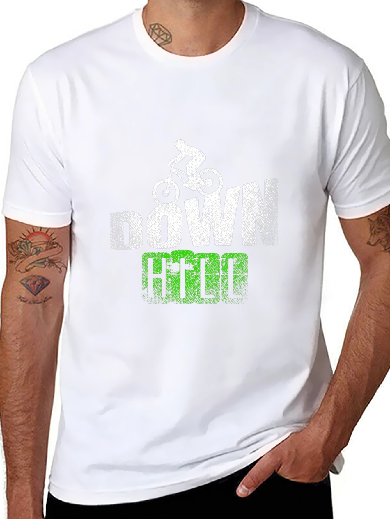 Downhill Mountain Bike T-Shirt Black