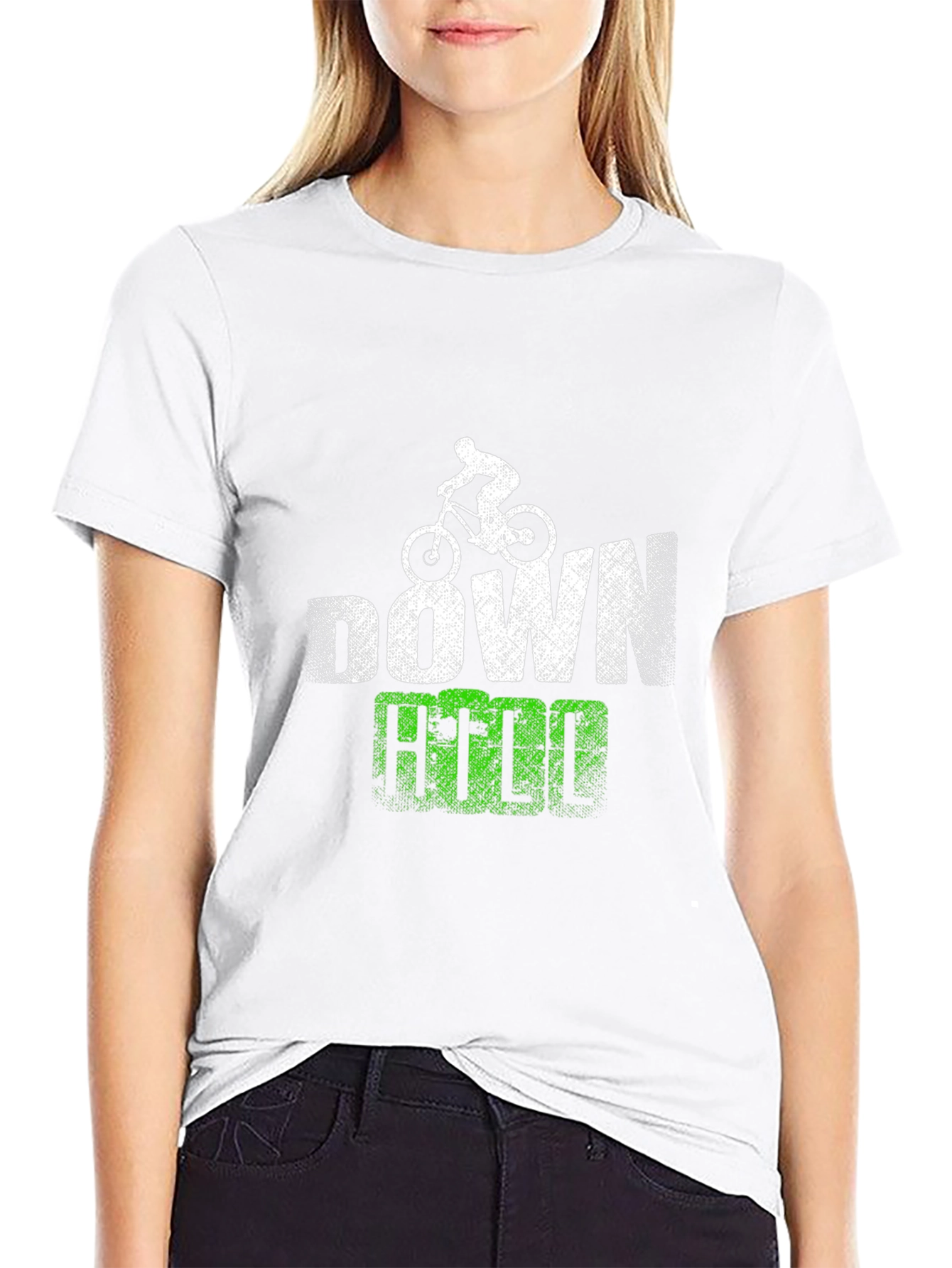 Downhill Mountain Bike T-Shirt Black