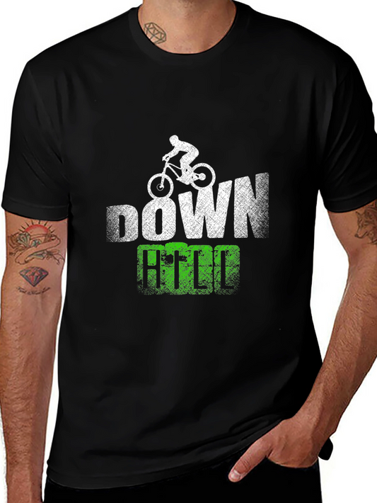 Downhill Mountain Bike T-Shirt Black