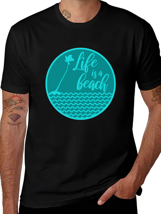 Life is a Beach Graphic T-Shirt - Stylish Summer Apparel