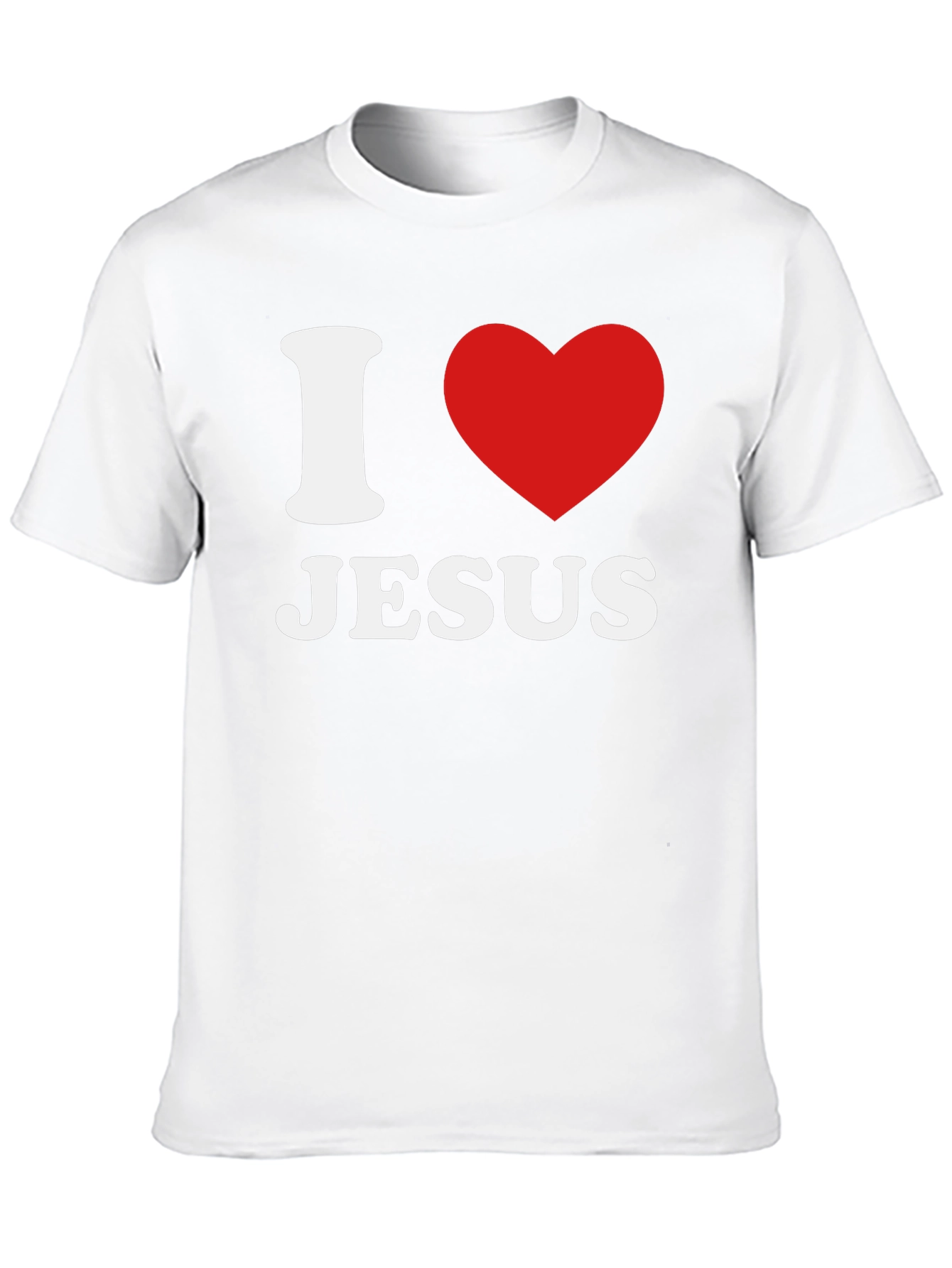 I Heart Jesus Black Graphic T-Shirt