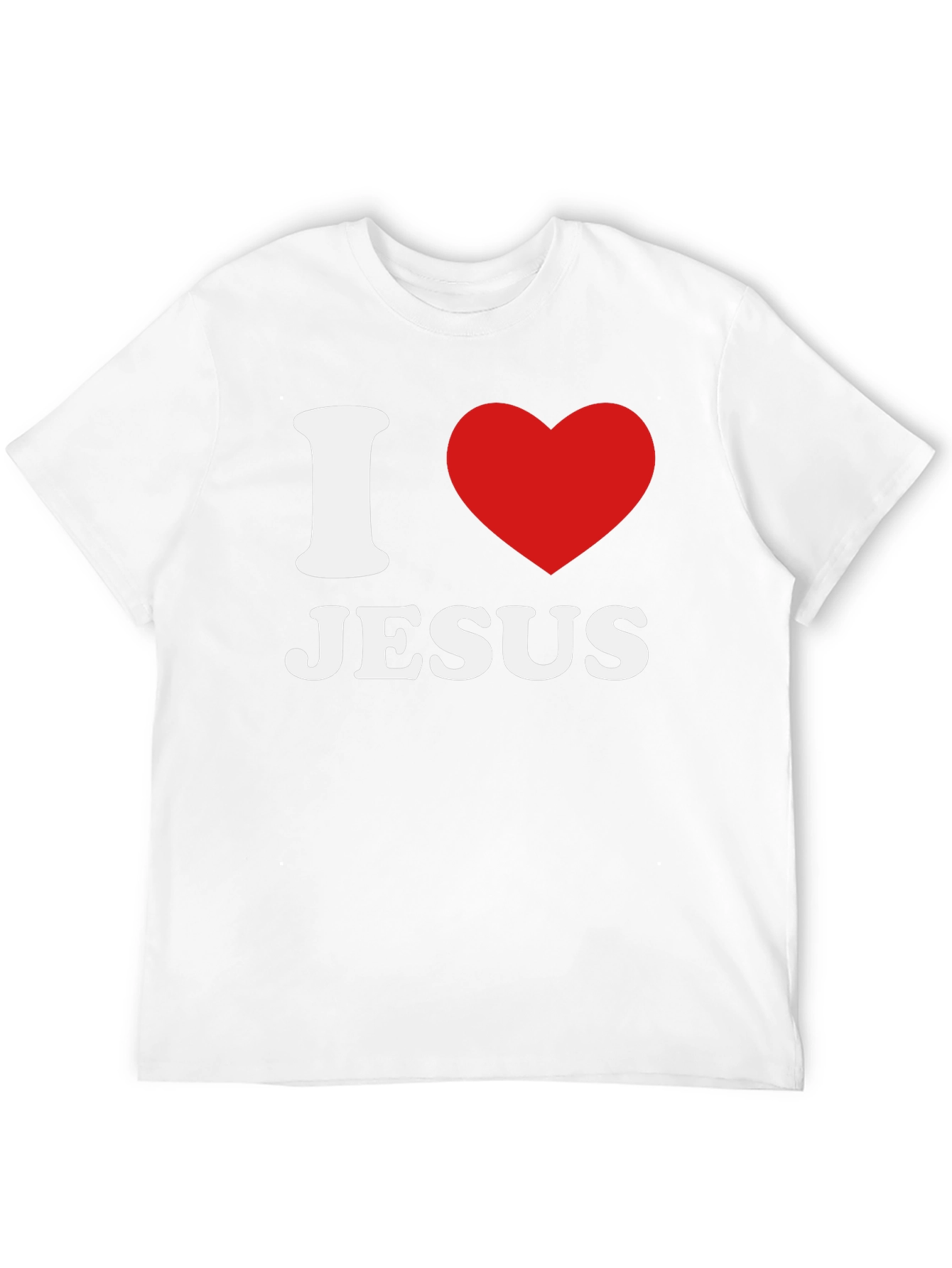 I Heart Jesus Black Graphic T-Shirt
