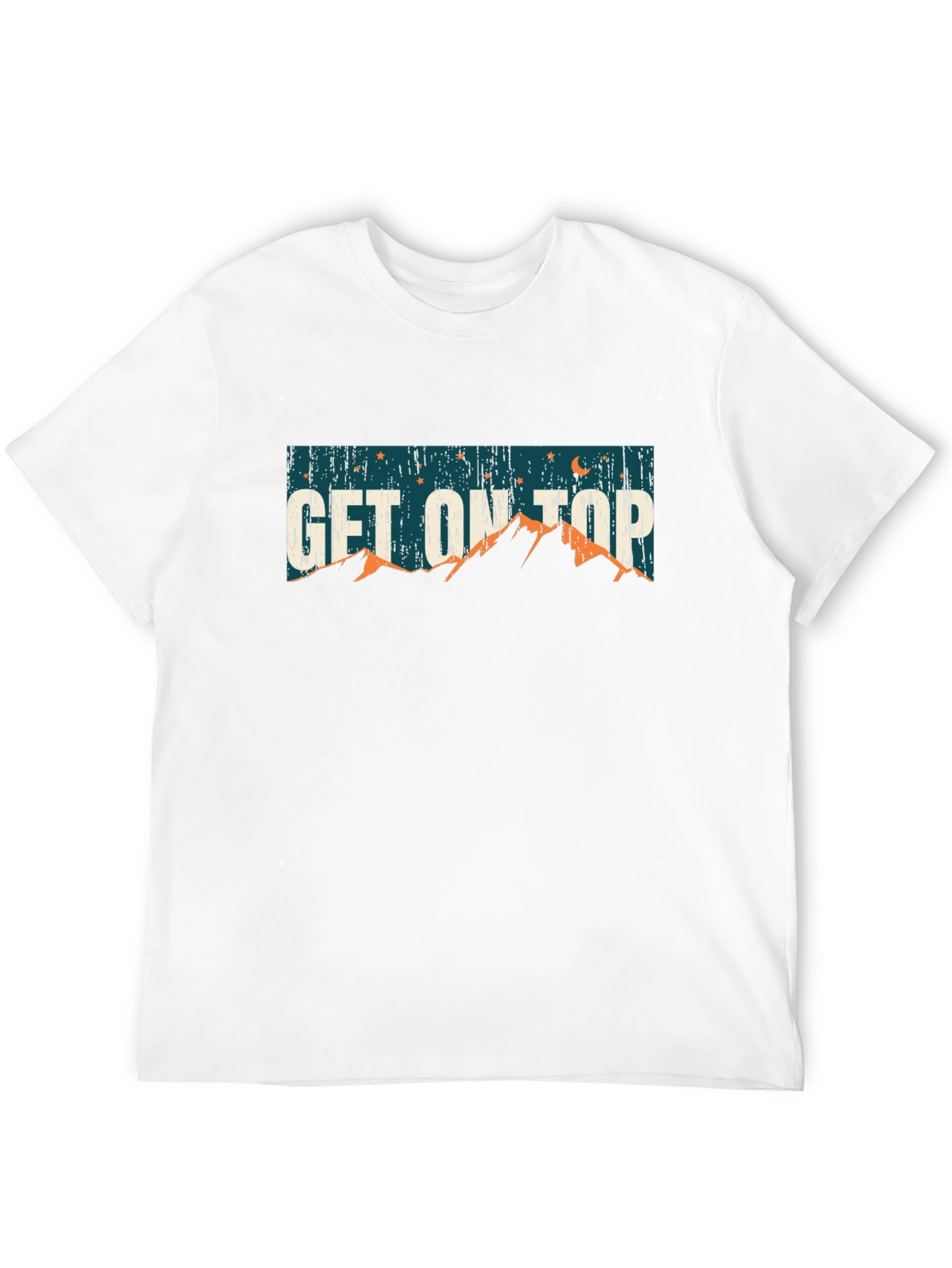 Get on Top Black Graphic T-Shirt